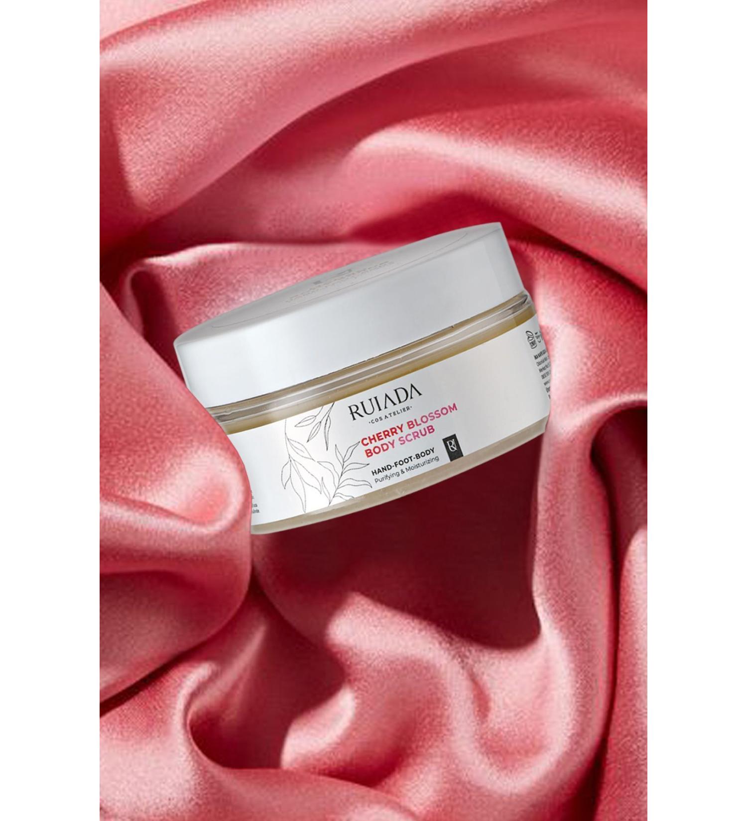 RUIADA Japanese Cherry Blossom Body Scrub Nourishing Purifying Moisturizing Body Peeling 250 ml. - Buy Online on GoSupps.com