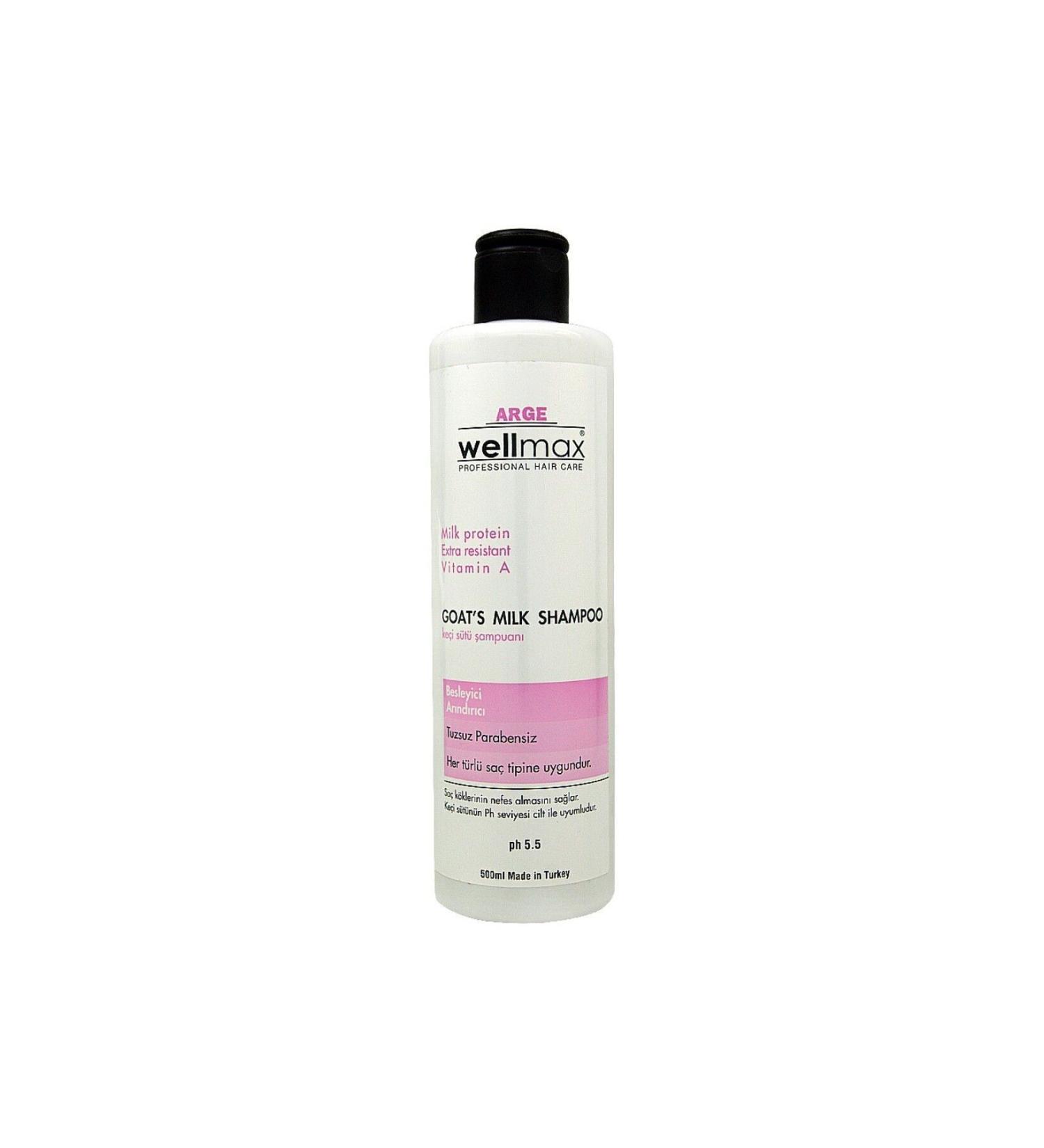 Wellmax Goat Milk Shampoo 500ml. Salt-free Paraben-free