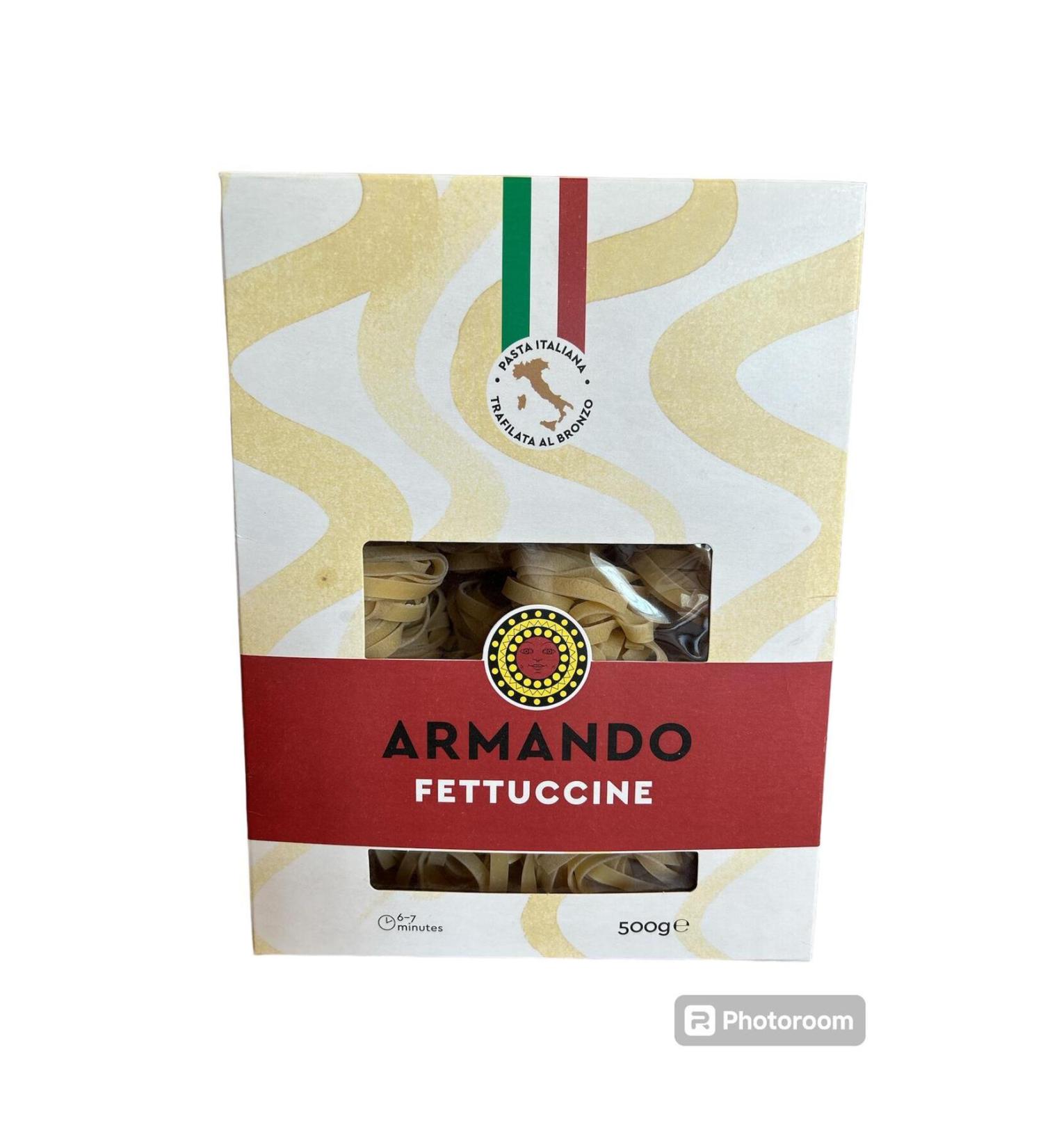 ARMANDO Fettucine 500 Gr Italian Pasta Potato Pasta Vegan Pasta Durum Wheat Mix