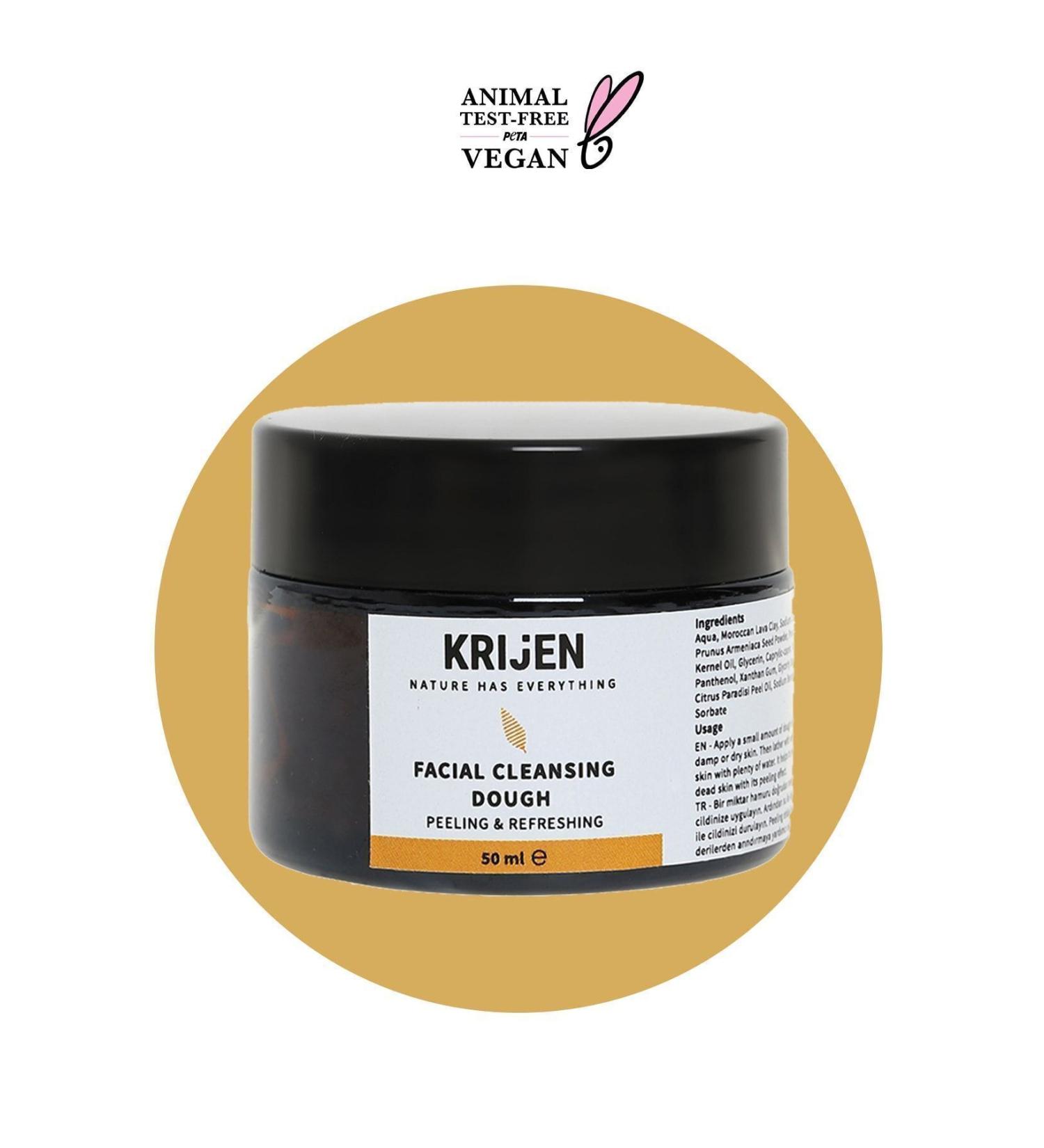 Krijen Peeling Effective & Revitalizing Face Wash Dough 50gr - Buy Online on GoSupps.com