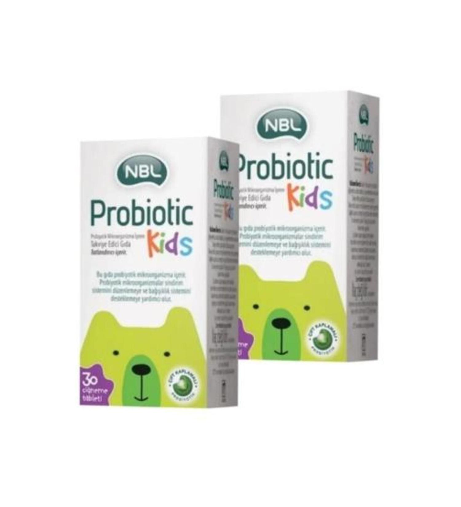 NBL Probiotic Kids 30 Chewable Tablets 2 Pieces