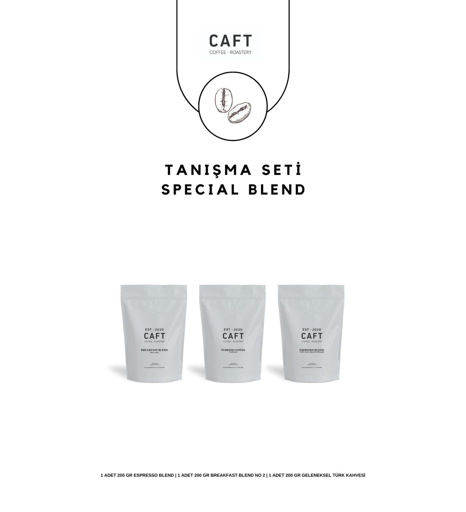 CAFT COFFEE INTRODUCTION SET SPECIAL BLEND (ESPRESSO FILTER COFFEE TURKISH COFFEE)