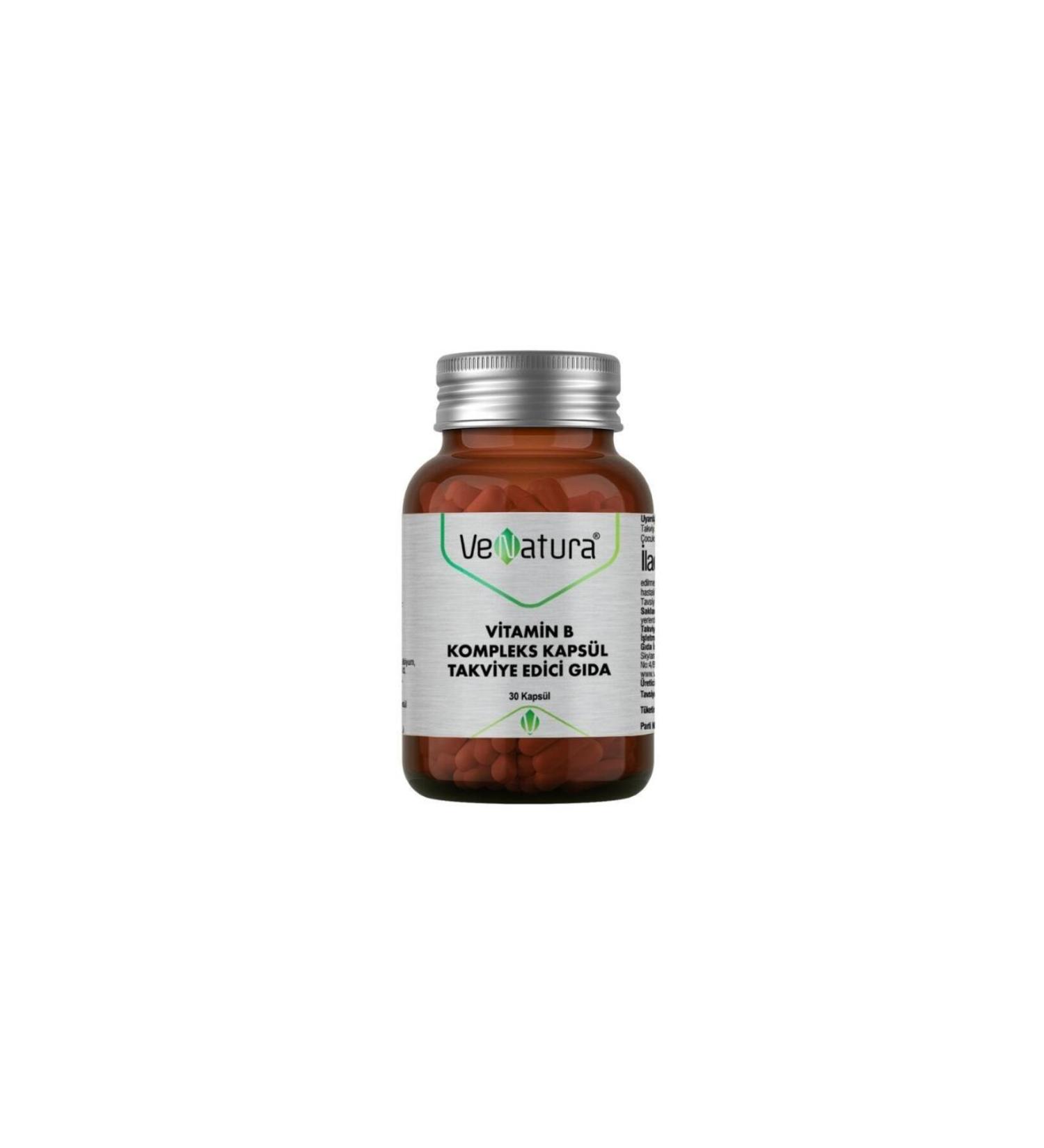 Venatura Vitamin B Complex Capsule Supplementary Food 30 Capsules