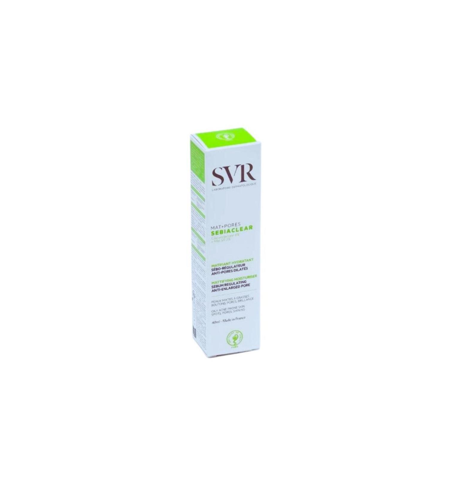 SVR Sebiaclear Mat Pores Cream Face Care Cream for Oily Skin 40ml