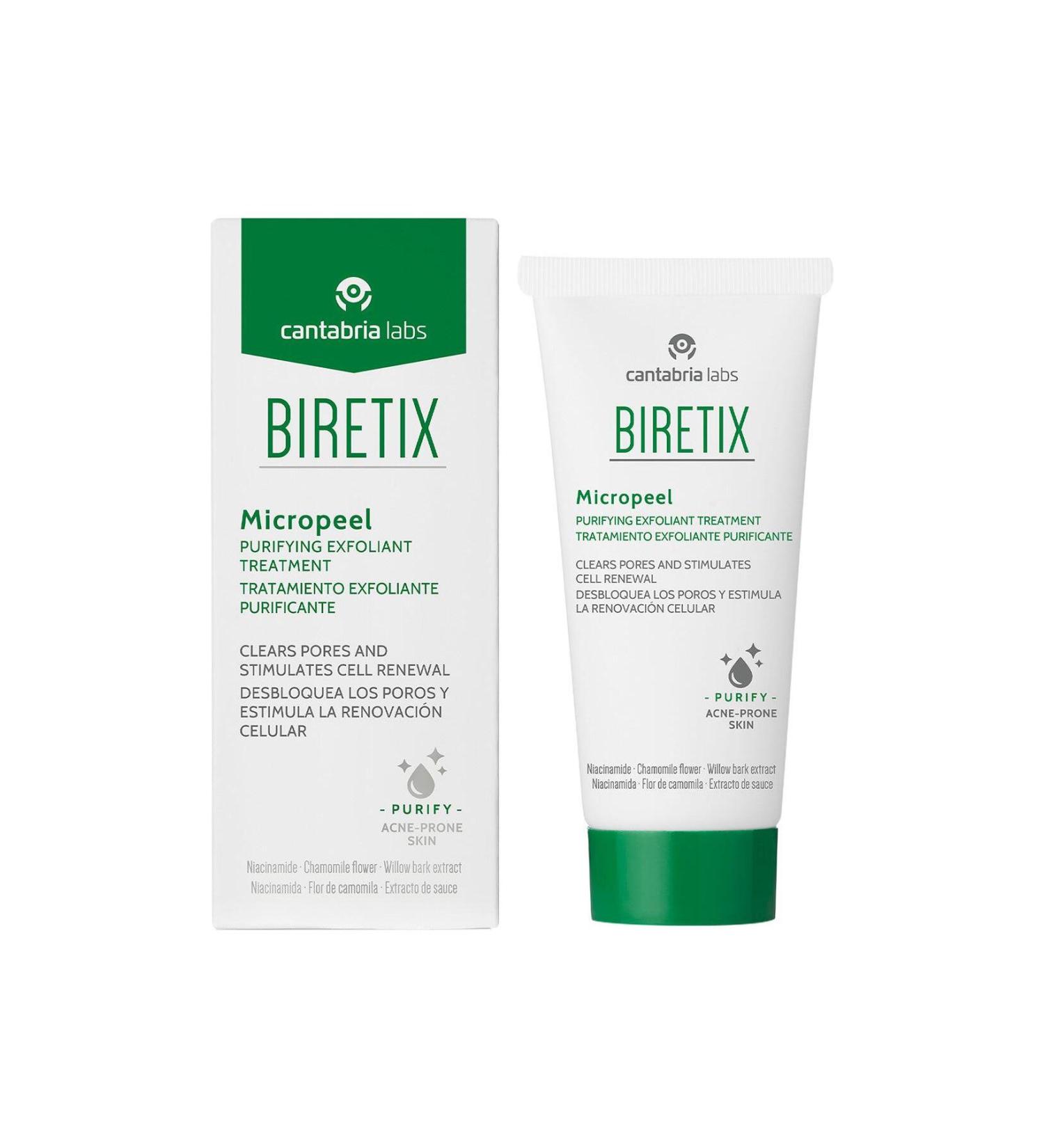 cantabria labs biretix micropeel facial cleansing gel 50 ml
