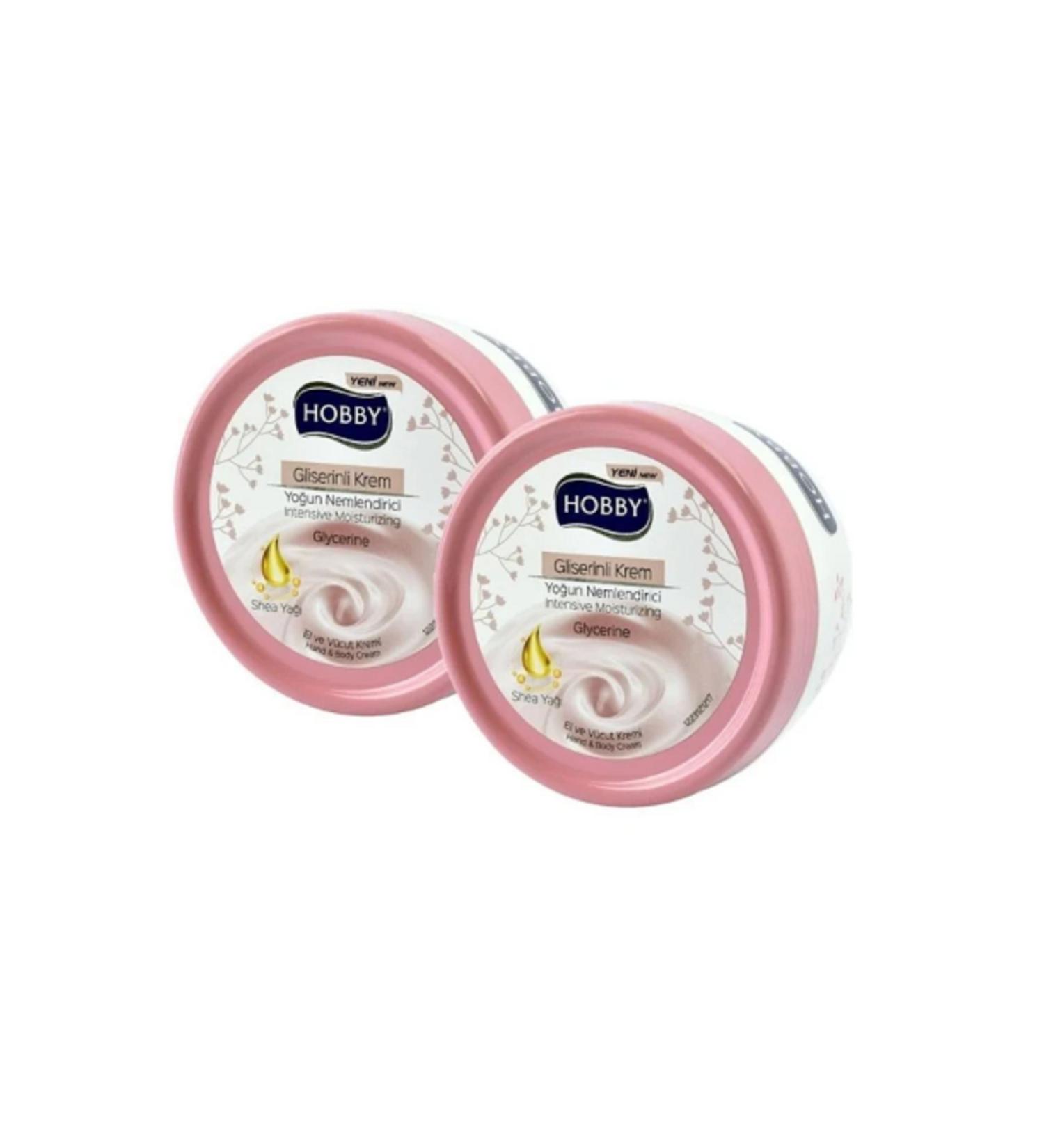 Ayda Hobby Hand Body Care Cream Glycerin 250 Ml X 2 Pieces