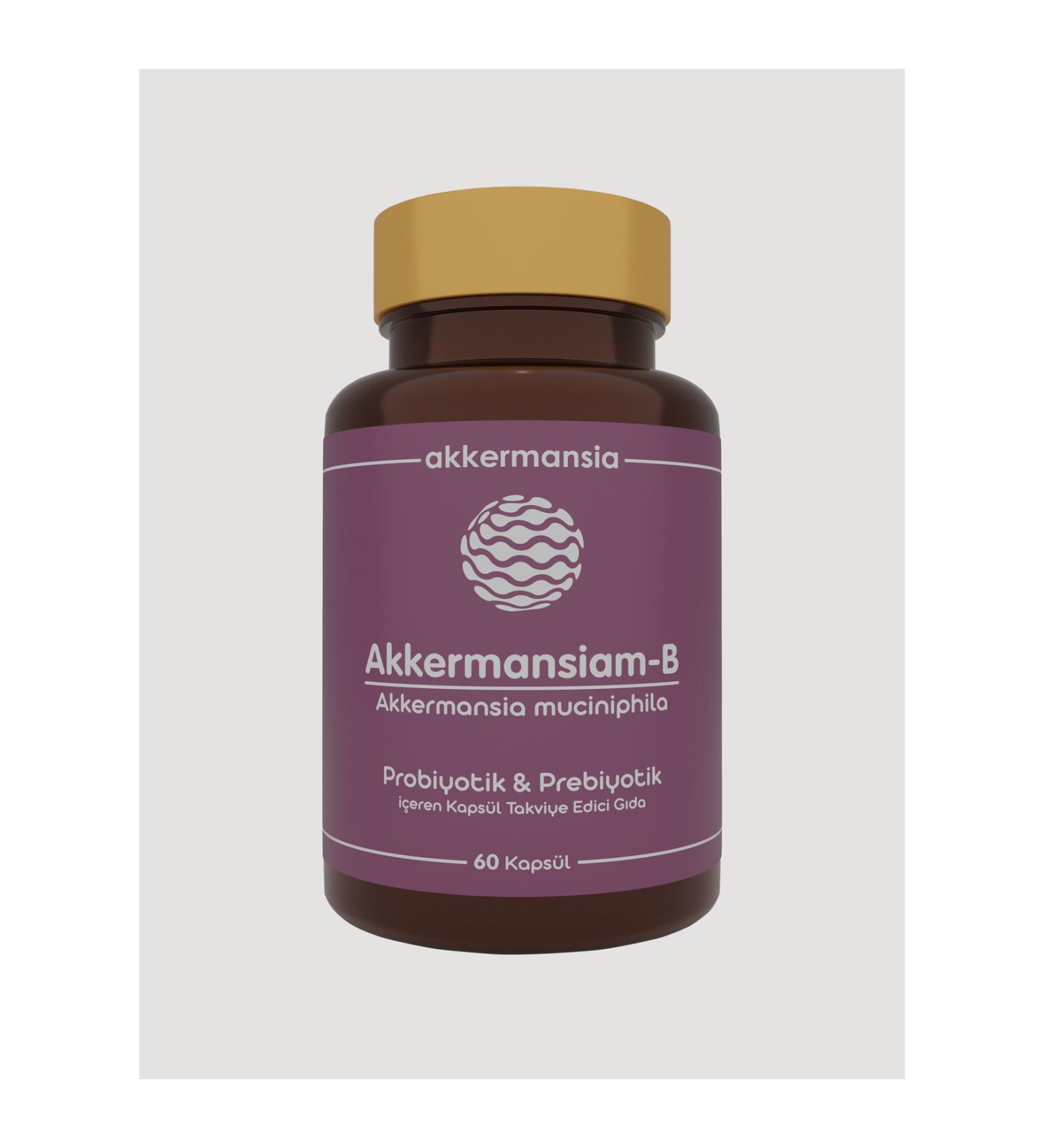 Akkermansiam-b Probiotic Prebiotic 60 Capsules