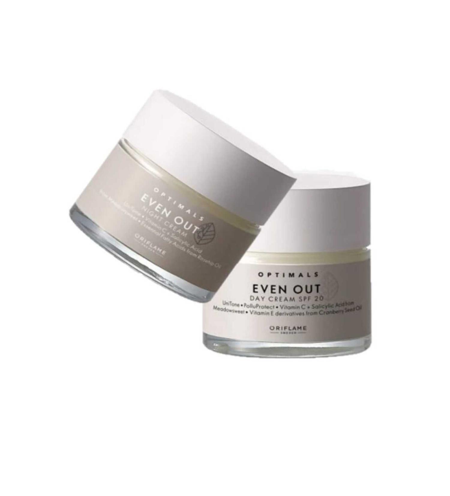 Oriflame Optimals Even Out Day Cream + Optimals Even Out Night Cream