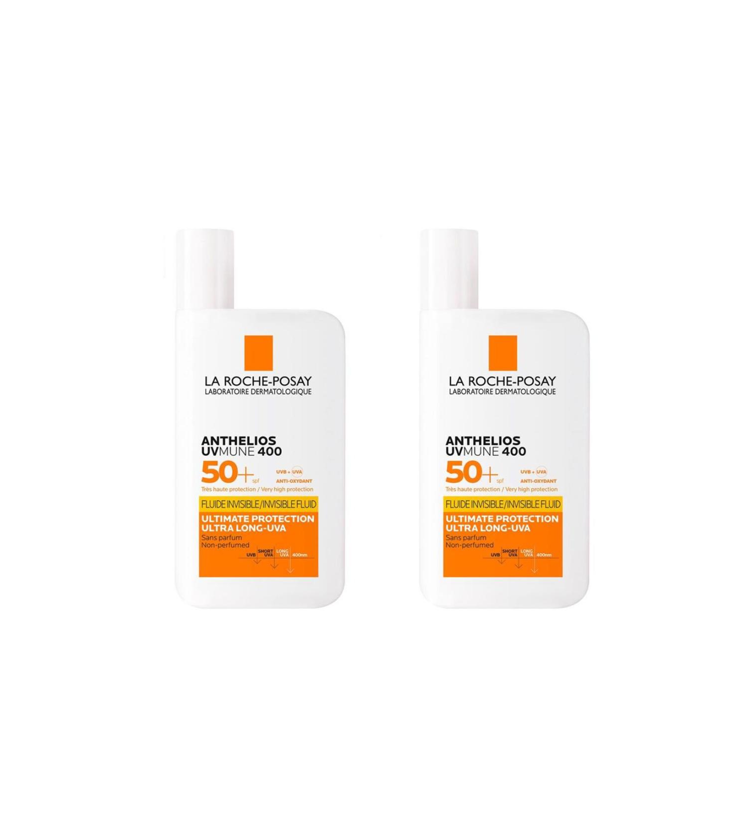 La Roche Posay Anthelios UVmune Fluid Sun Cream 50 ml x 2 Pcs Advantage Pack