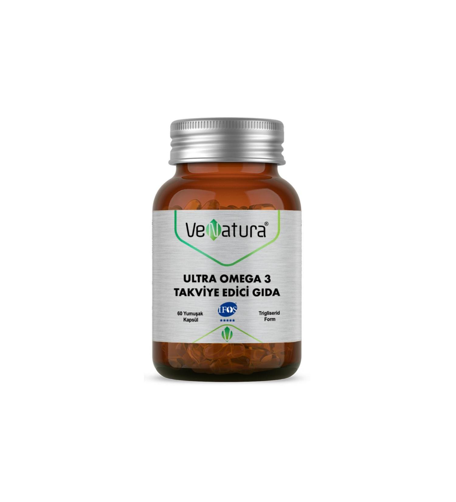 Venatura Ultra Omega 3 Food Supplement 60 Capsules