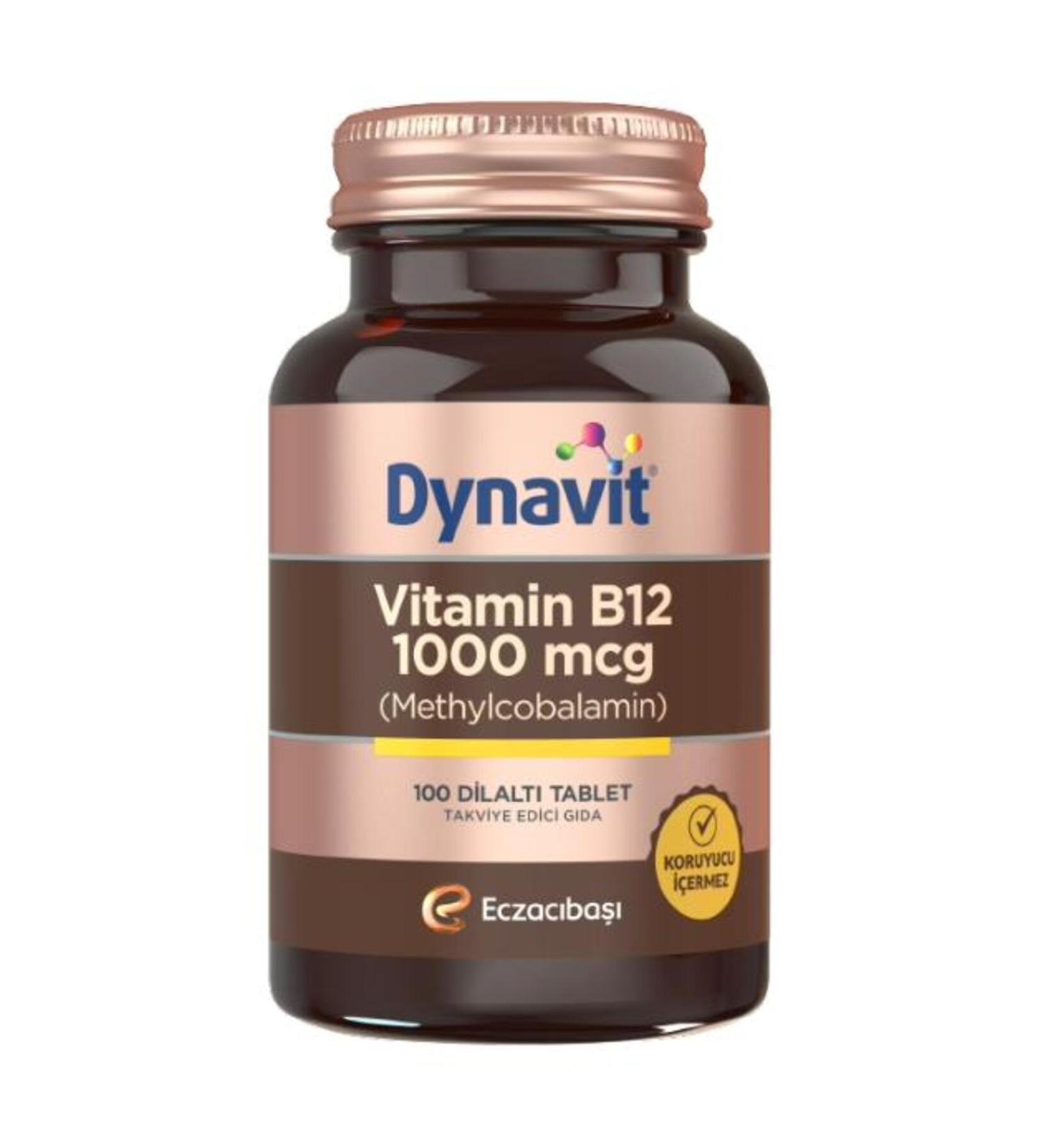Eczacba Dynavit Vitamin B12 1000 mcg 100 Tablets
