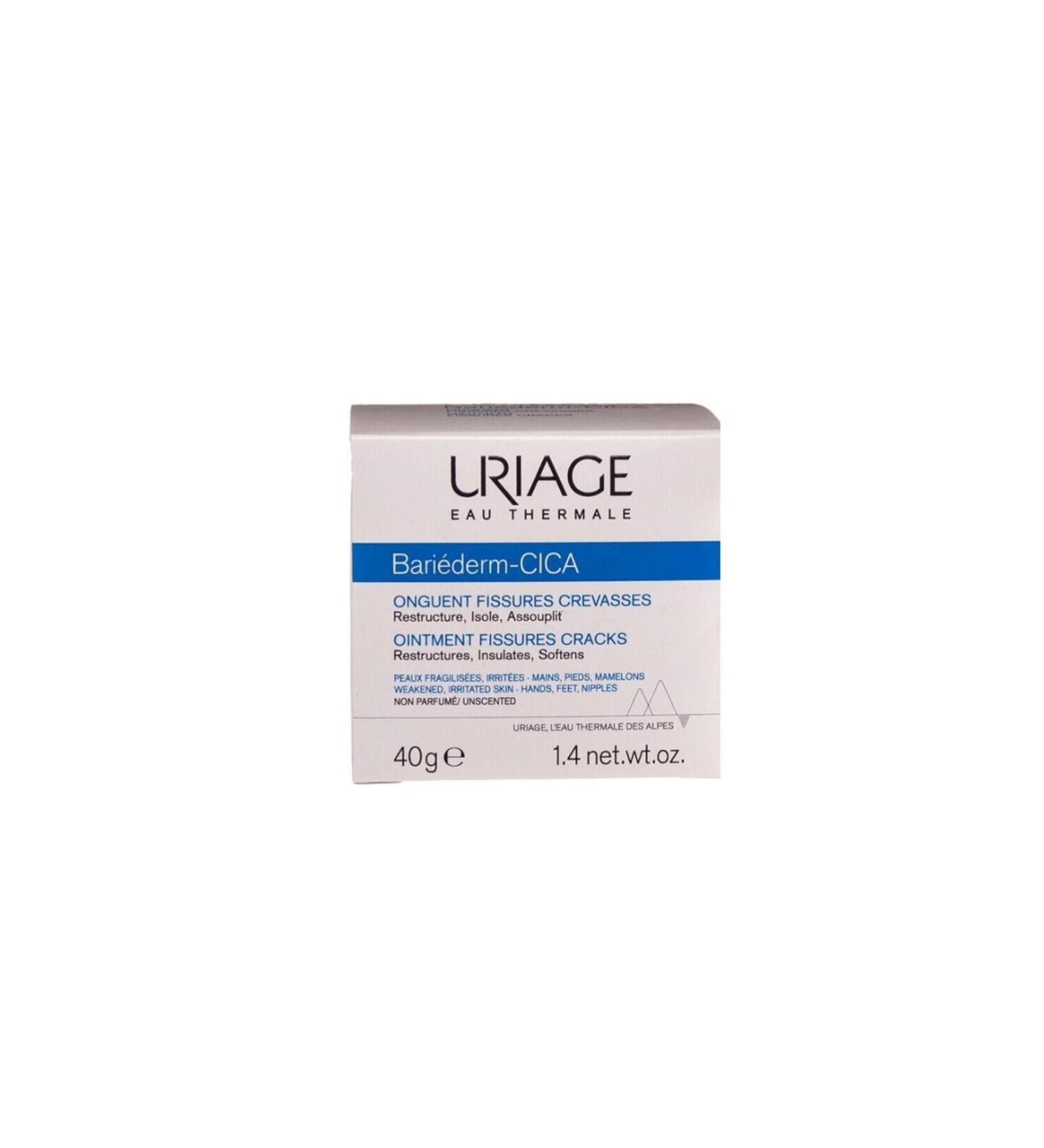 Uriage Bariederm-cica Onguent Fissures Crevasses Constructive and Protective Cream for Sensitive Skin 40gr