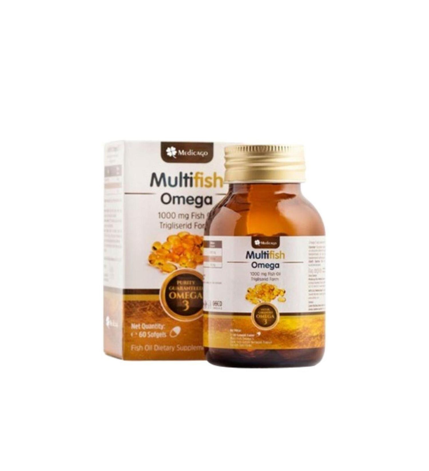 MedicaGo Multi Fish Omega Fish Oil 1000 Mg 30 Capsules