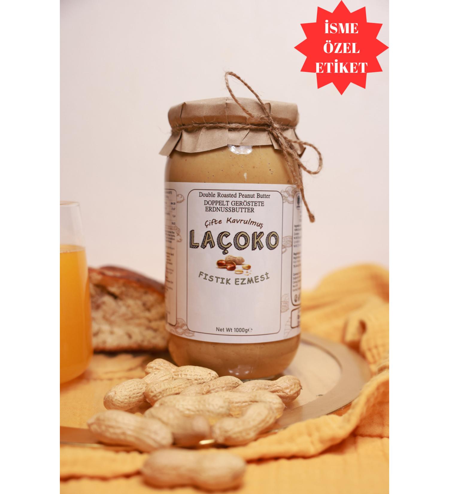 LA OKO 1 Kg Custom Sugar-free Pure Additive-free Gluten-free Vegan Natural Double Roasted Peanut Butter - Buy Online on GoSupps.com