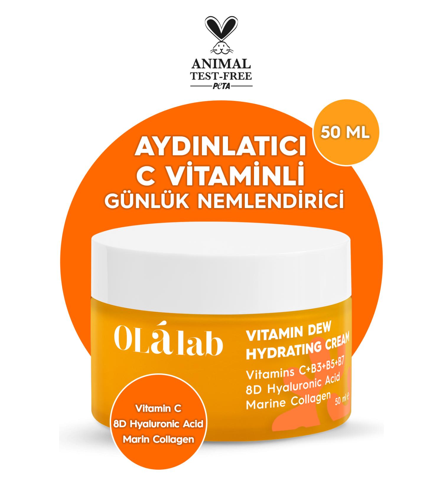 OlaLab Vitamin C Brightening Anti-Spot Daily Water-Based Moisturizing Cream 50 ml - Buy Online on GoSupps.com