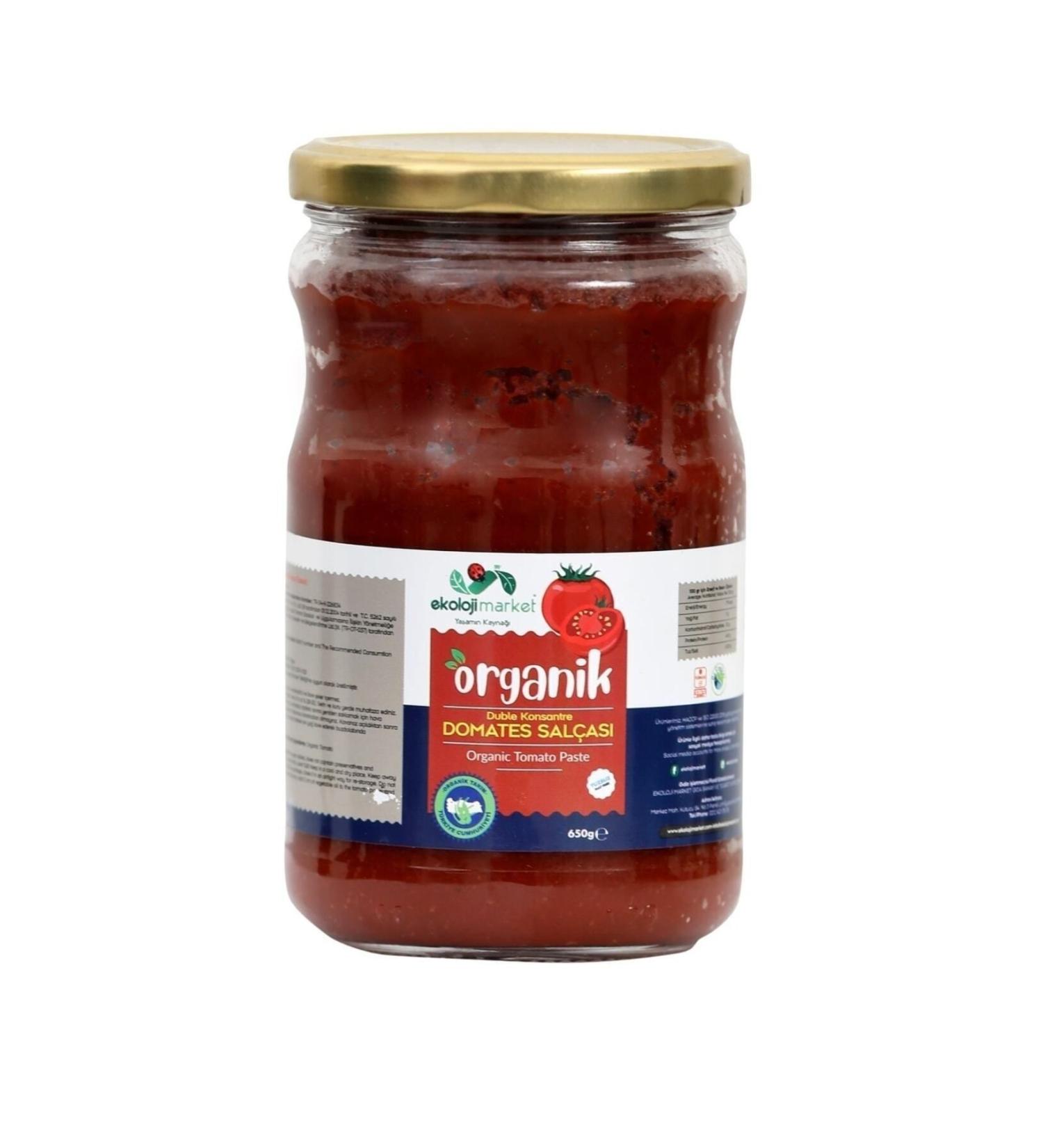 Ekoloji Market Organic Tomato Paste Unsalted 660 gr