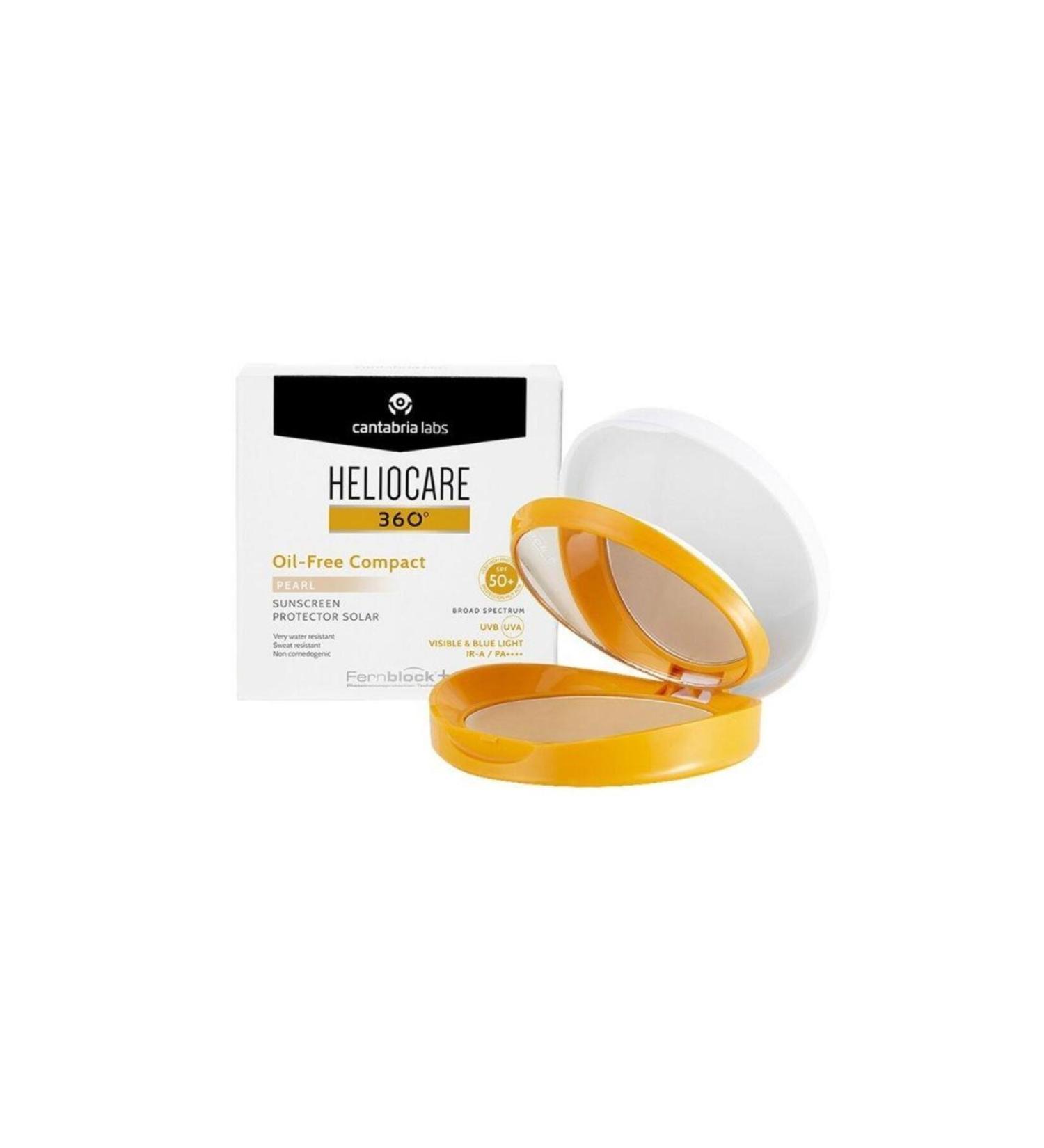 cantabria labs Heliocare 360 Oil Free Compact Pearl Sunscreen Compact 10gr - Buy Online on GoSupps.com