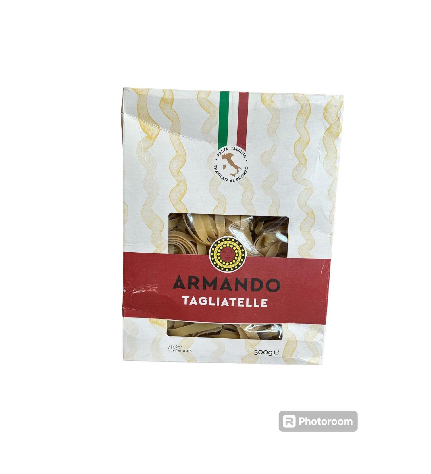 ARMANDO Tagliatelle 500 Gr Italian Pasta Potato Pasta Vegan Pasta Durum Wheat Mix