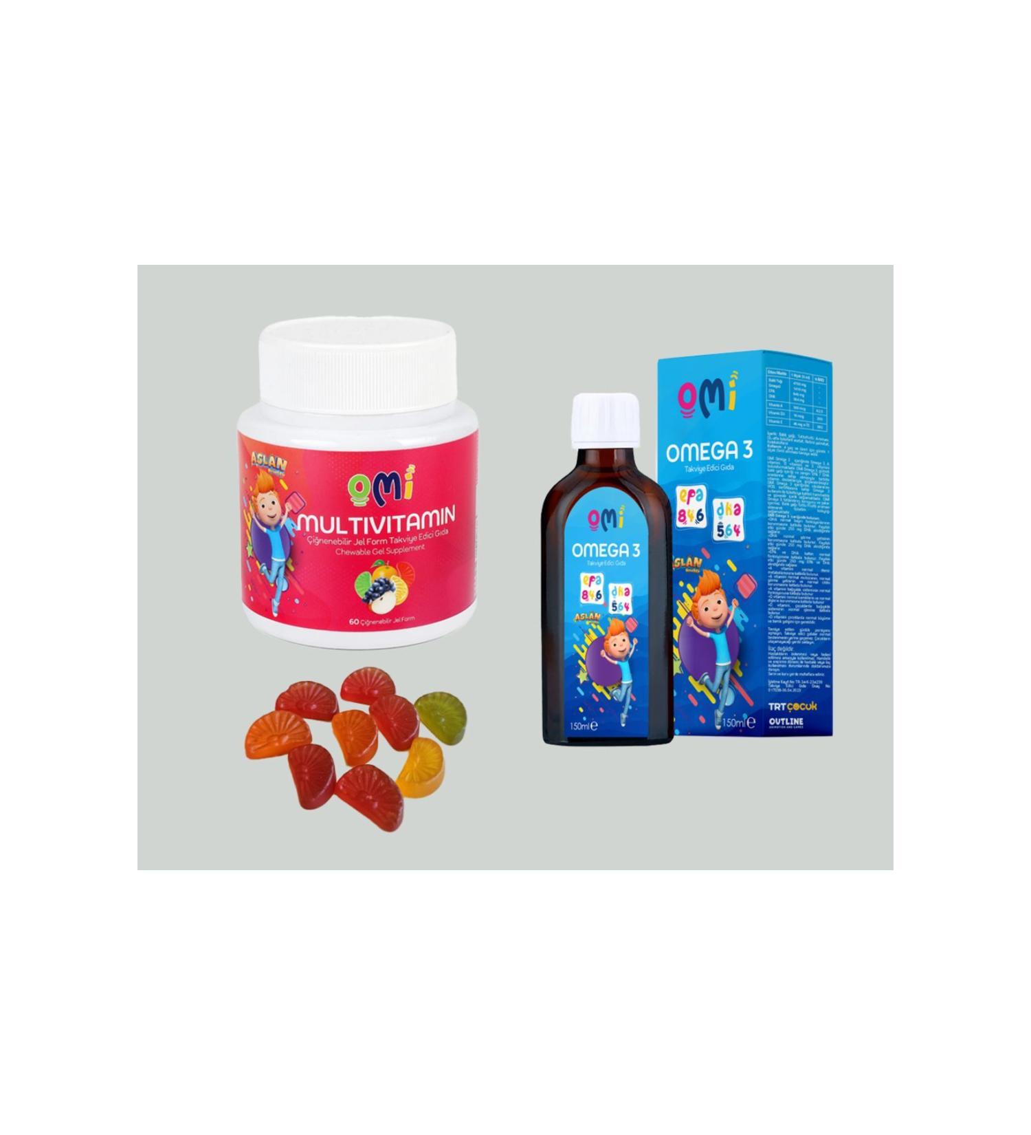 OMI Multivitamin & OMI Omega 3 Syrup 2-Piece Set