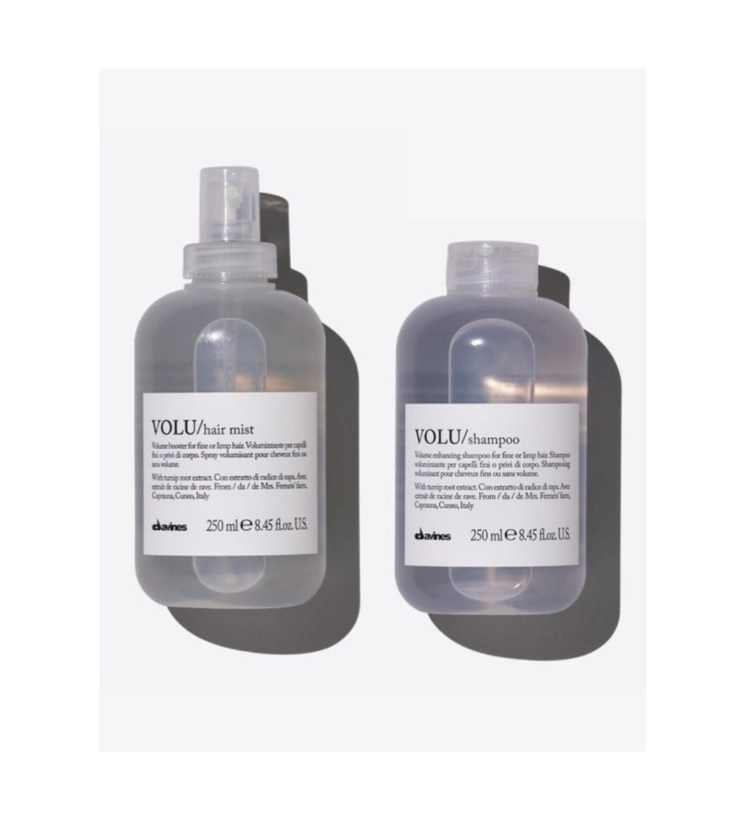 Davines Volu Shampoo 250 Ml + Volu Hair Musk 250 Ml -- Advantageous Set Package