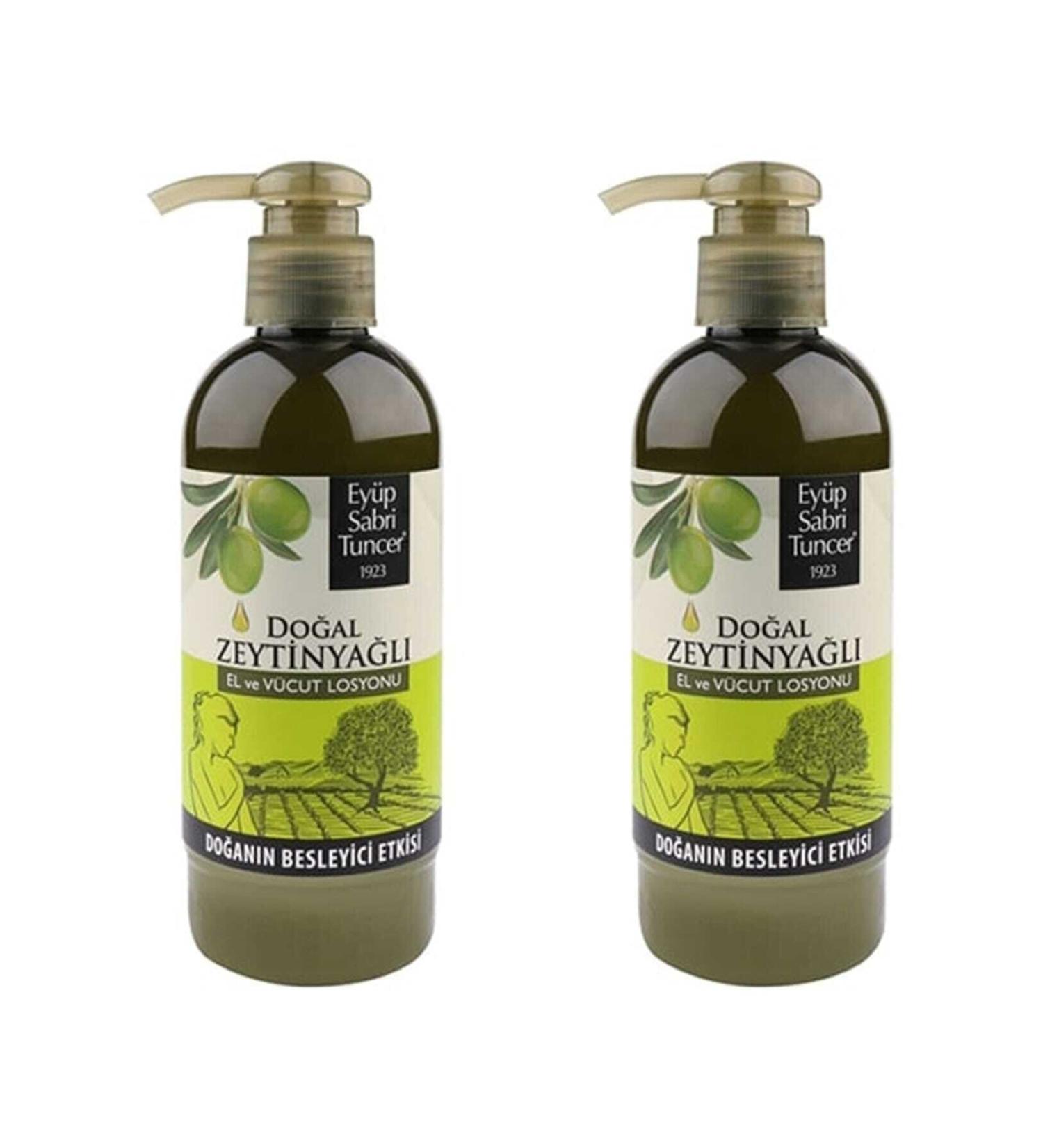 Ey p Sabri Tuncer 2 Pack Natural Olive Oil Hand and Body Lotion 250 ml
