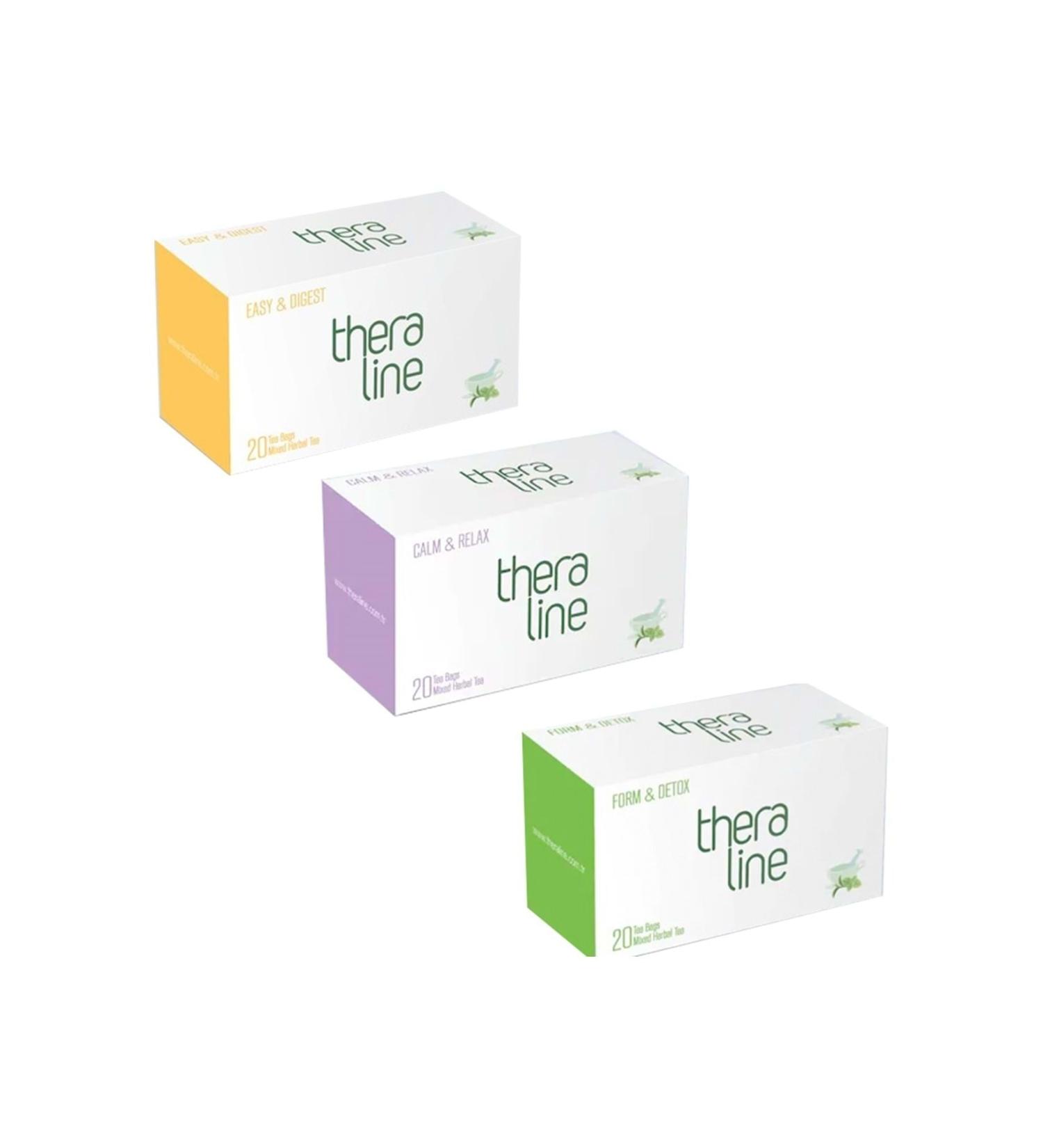 Theraline 1 Form Detox +1 Calm Relax + 1 Easy Digest (Holistic Detox-ii)