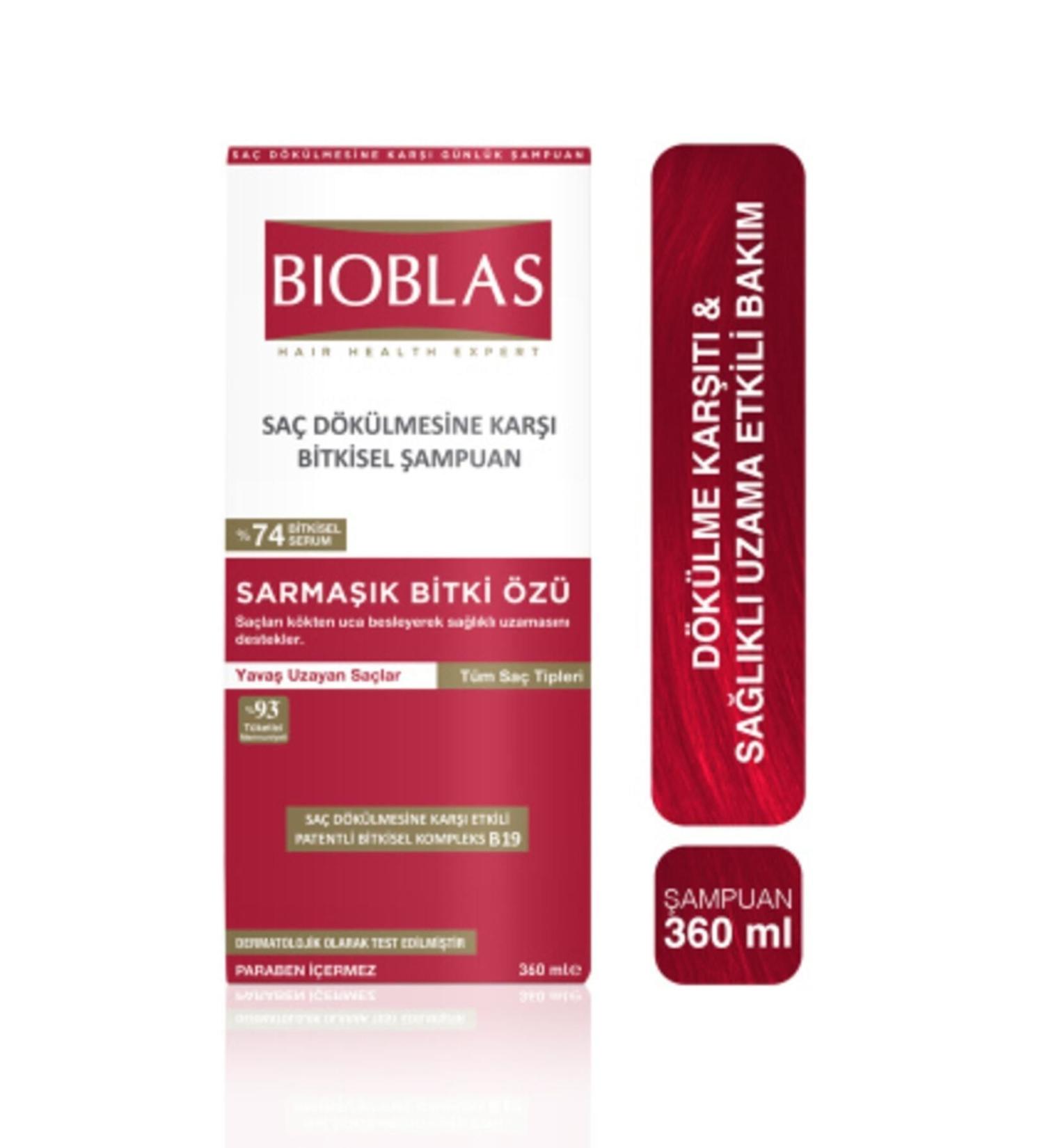 Bioblas Anti-Hair Loss Shampoo for Slow Growing Hair 360 Ml Ivy Extract - Buy Online on GoSupps.com