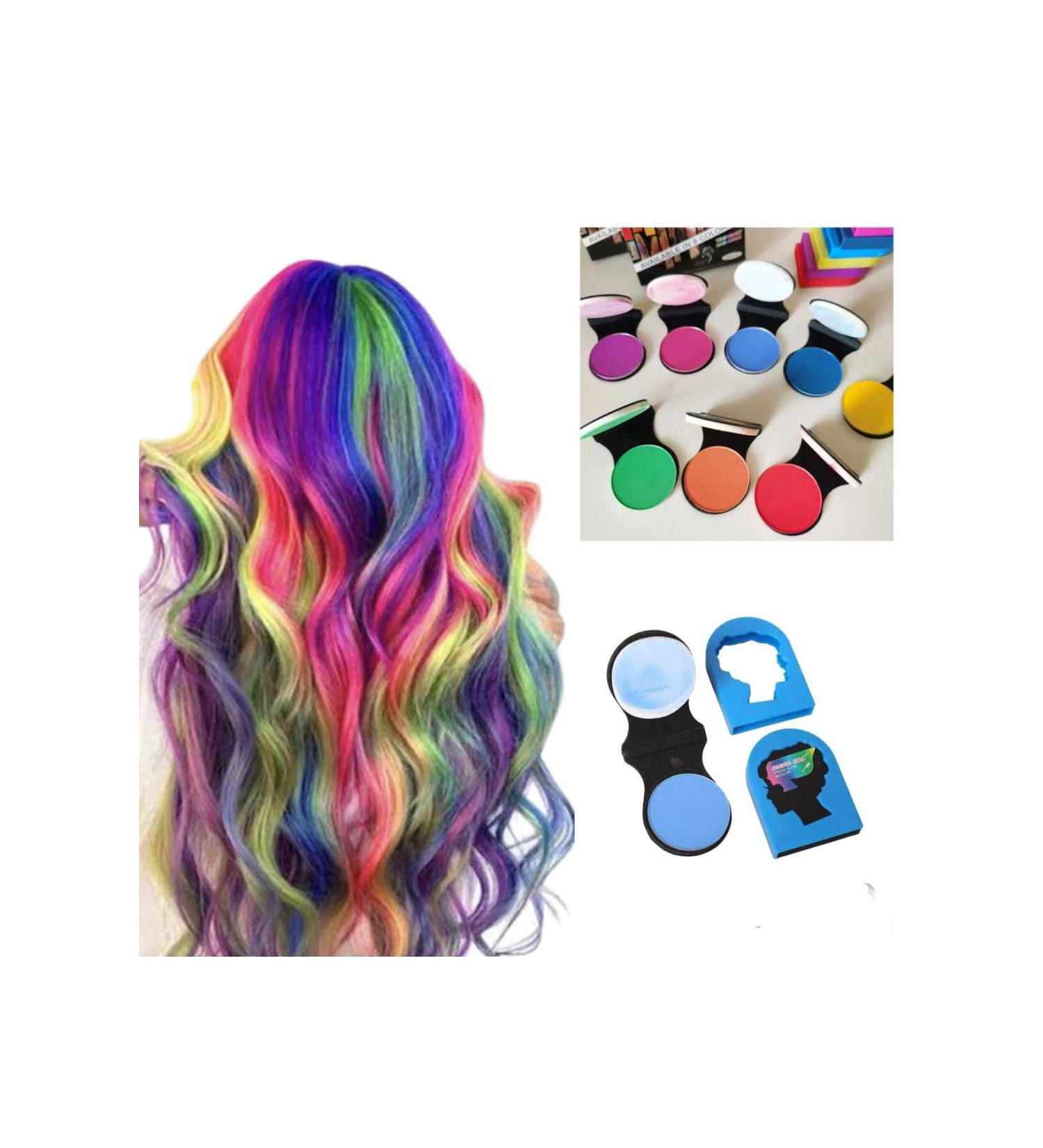 Eva Rose Colored Hair Chalk Hair Coloring Chalk
