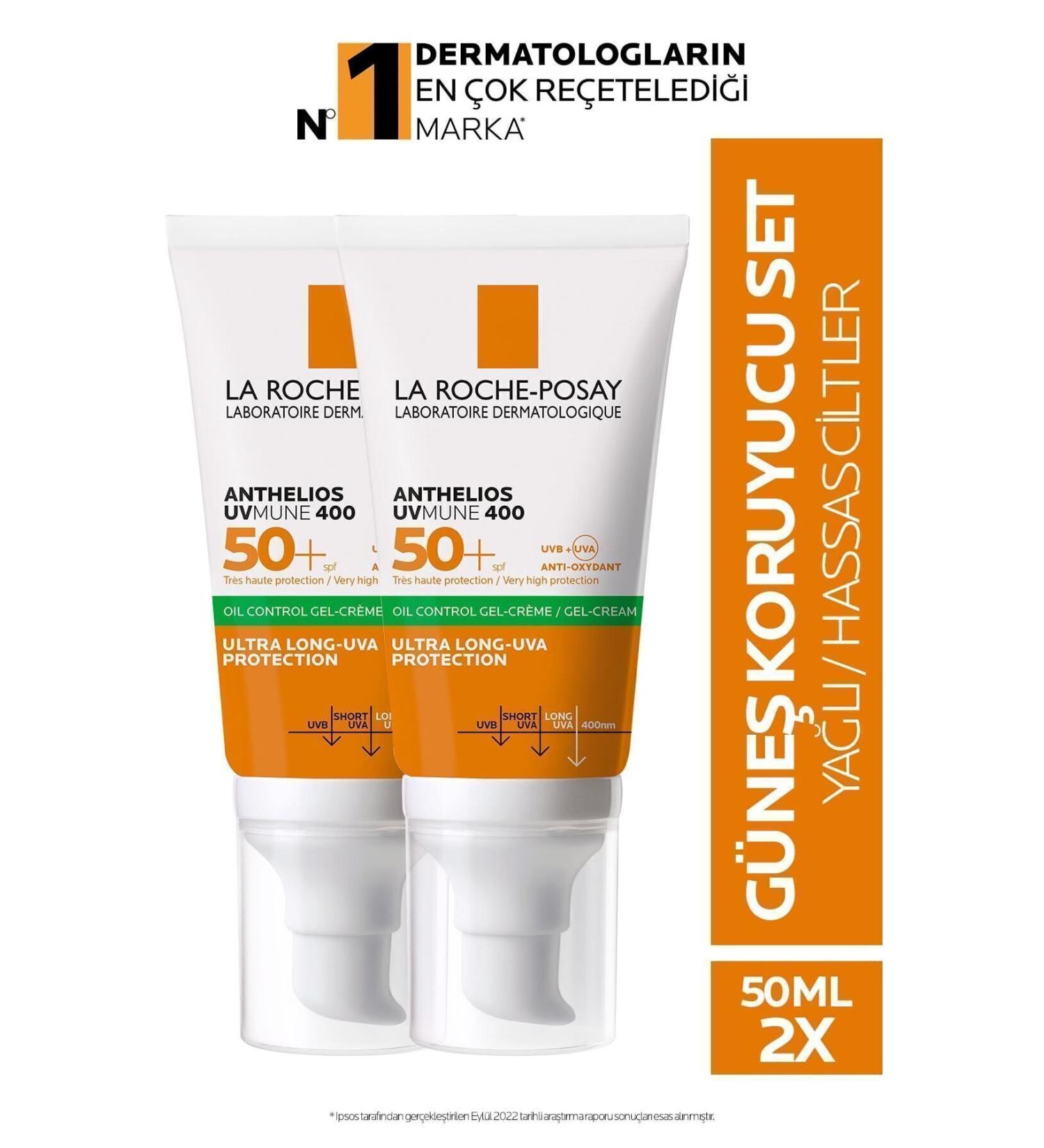 La Roche Posay Face Sun Cream - SPF+50 High Protection Face Sun Cream for Sensitive Skin