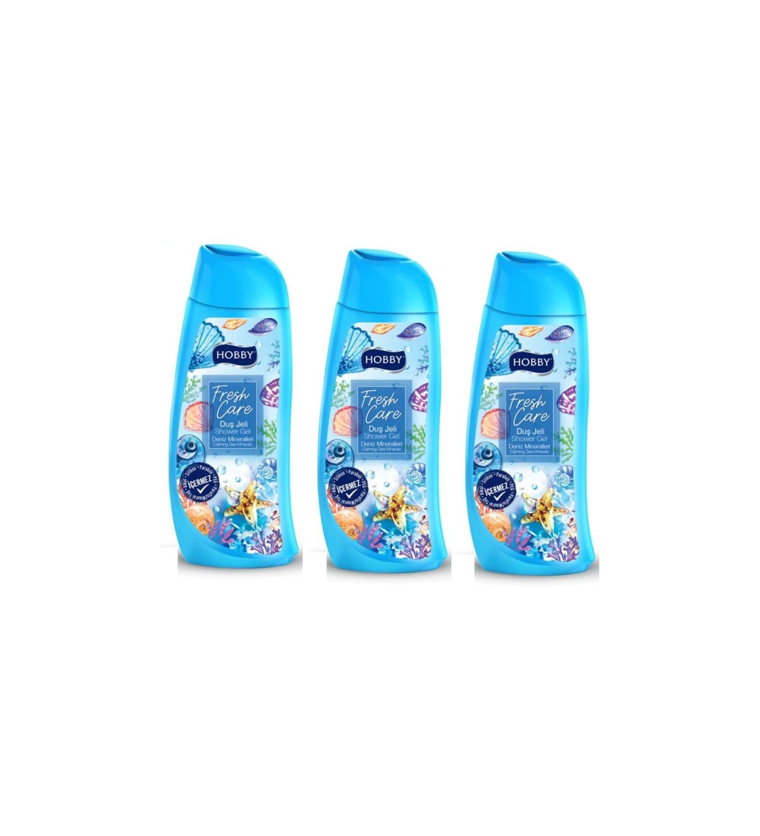 Hobby Shower Gel Fresh Care Sea Minerals 500 ml X 3 Pieces