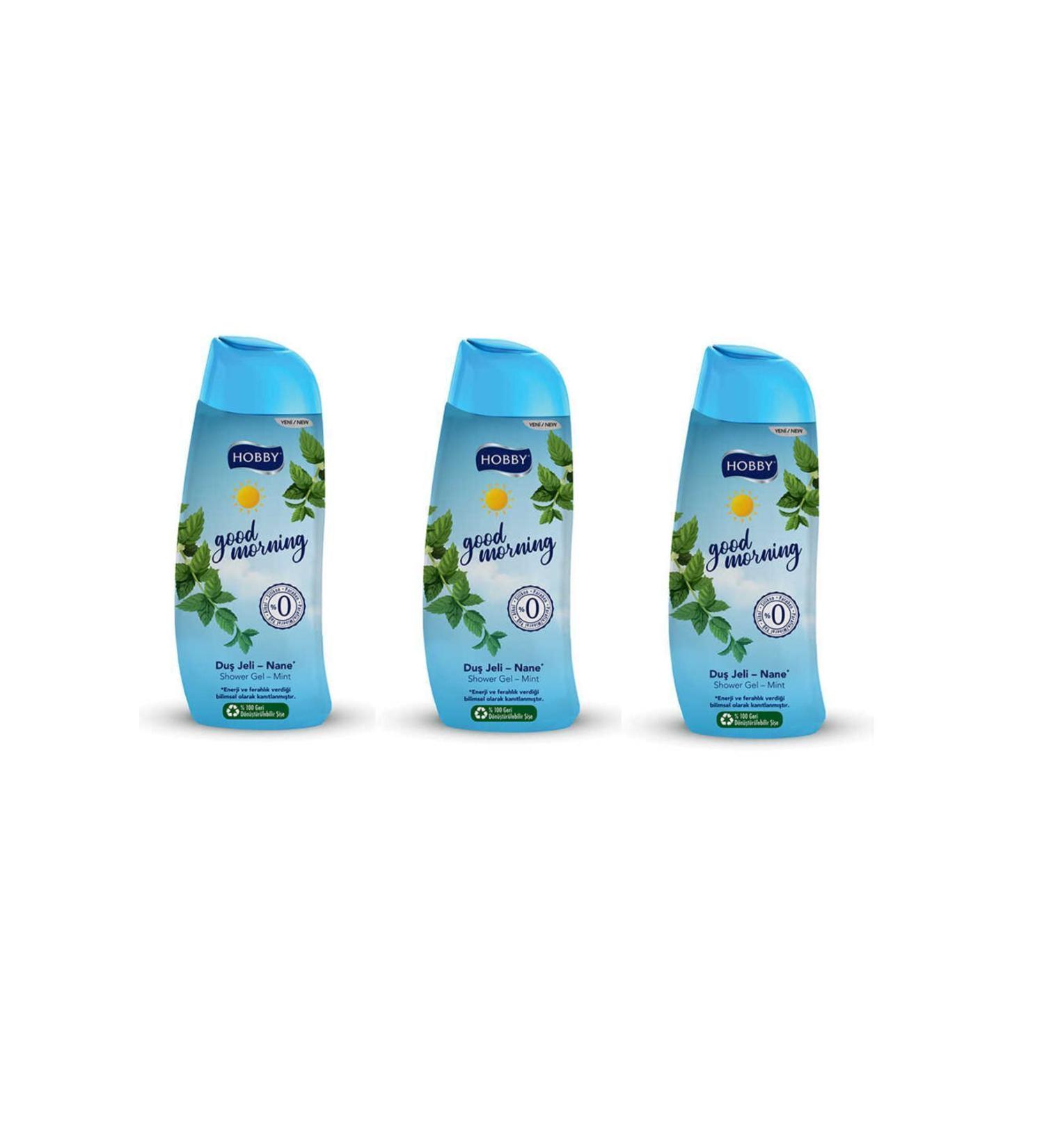 Hobby Shower Gel Good Morning Mint 450 ml x 3 Pcs