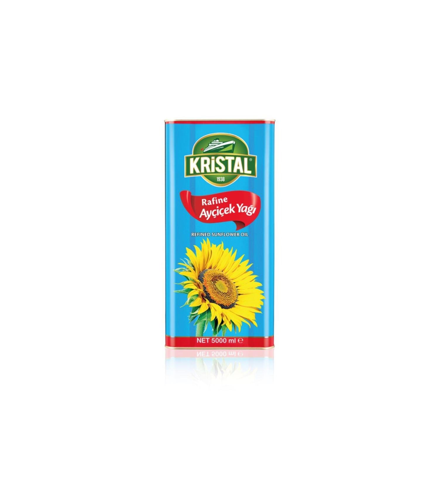 Crystal Refined Sunflower Oil 5 L Tin