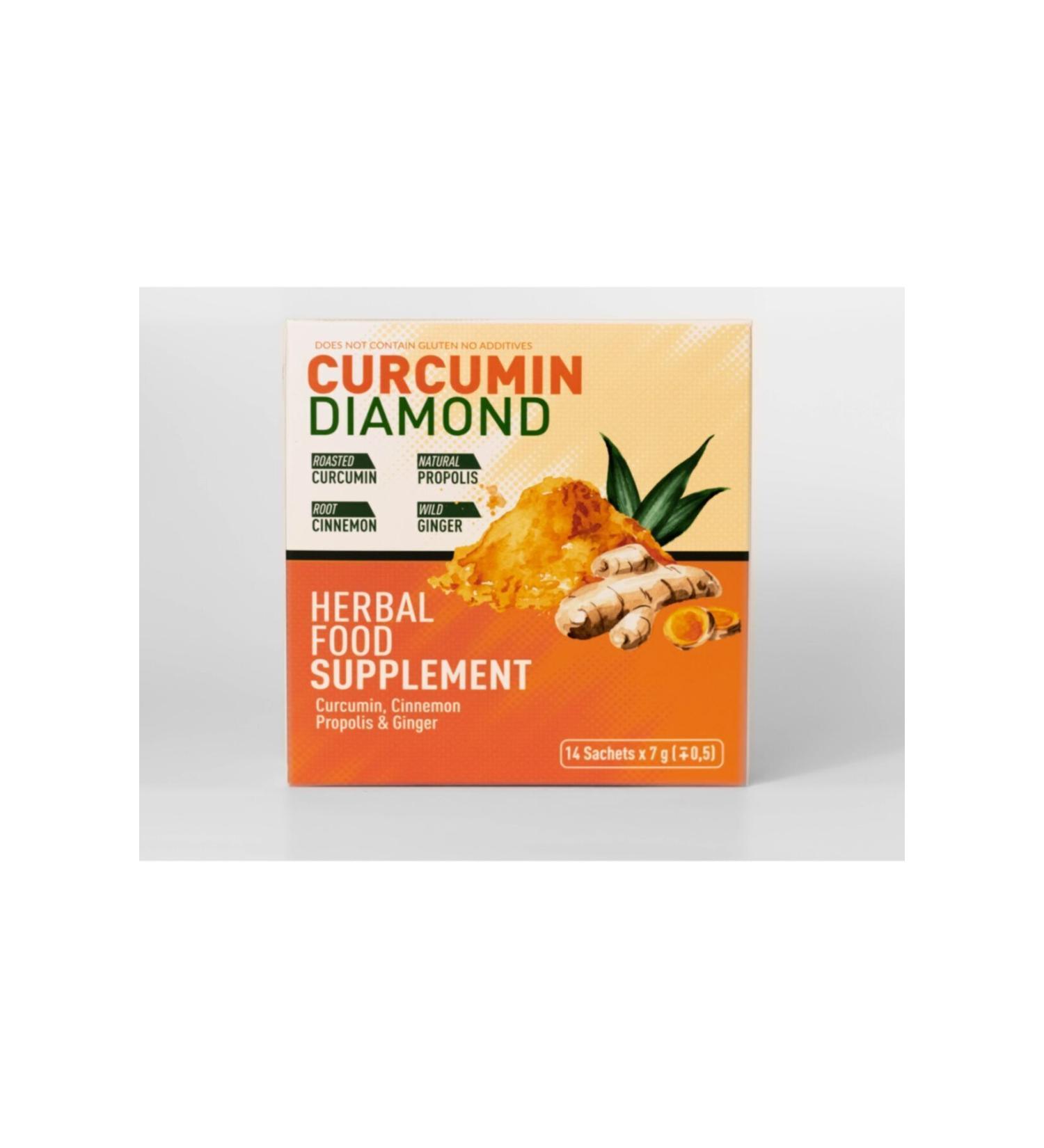 Dr. Floya Curcumin Diamond (Turmeric Propolis Cinnamon Ginger) 14x7gr. - Buy Online on GoSupps.com