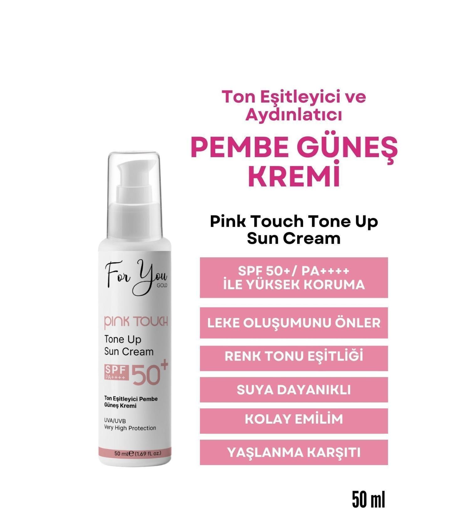 For You Gold Pink Touch Spf 50 Tone Equalizing Brightening Pink Face Sunscreen Pa Spf 50 - Buy Online on GoSupps.com