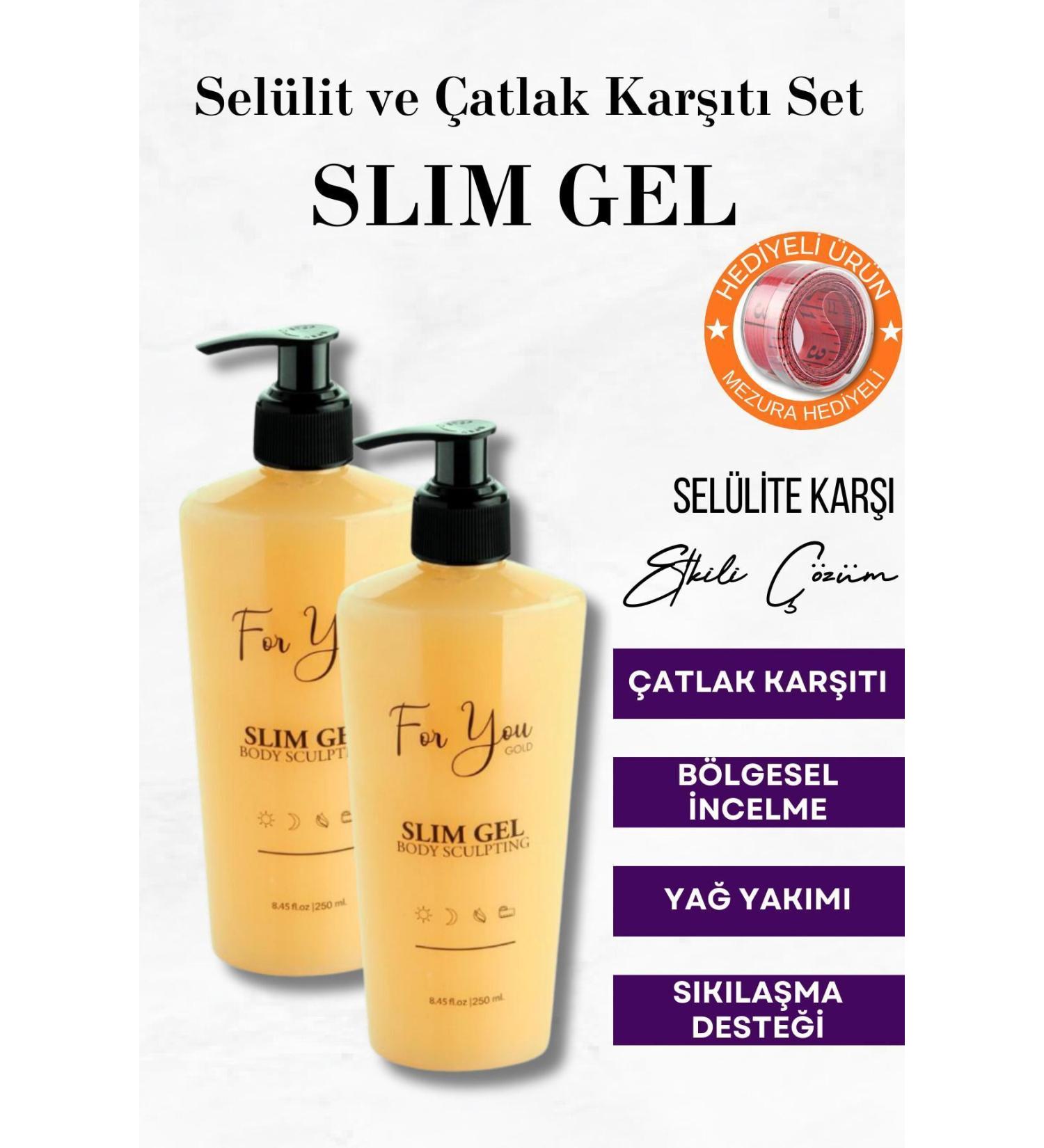 For You Gold Cellulite and Stretch Mark Removal Firming Slim Gel Cellulite Cream (2X250 ML)