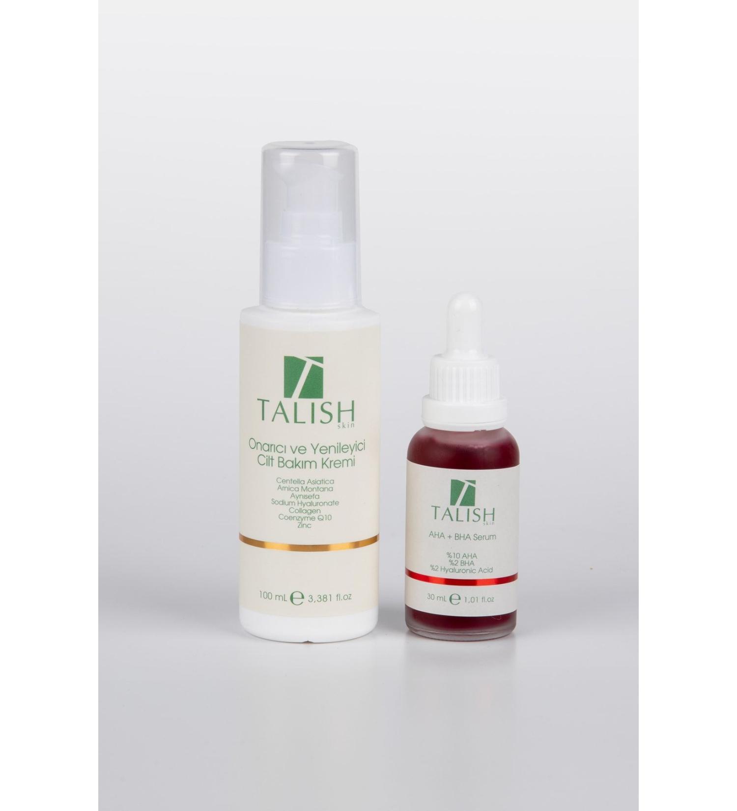 TALISH Repairing and Regenerating Skin Care Cream Regenerating Red Peeling Serum Aha / %2 Bha