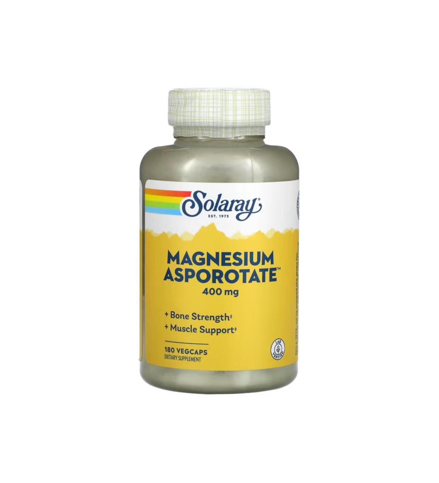 Solaray Magnesium Asporotate 200 mg 180 VegCaps