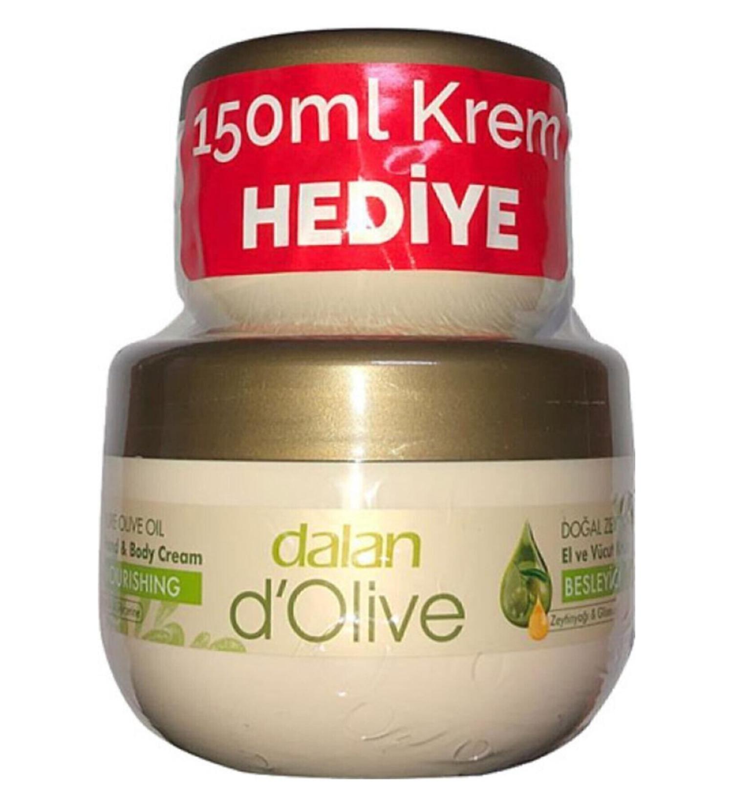 Dalan D'olive Nourishing Olive Oil Fast Absorbing Care Cream 300 ml 150 ml Gift