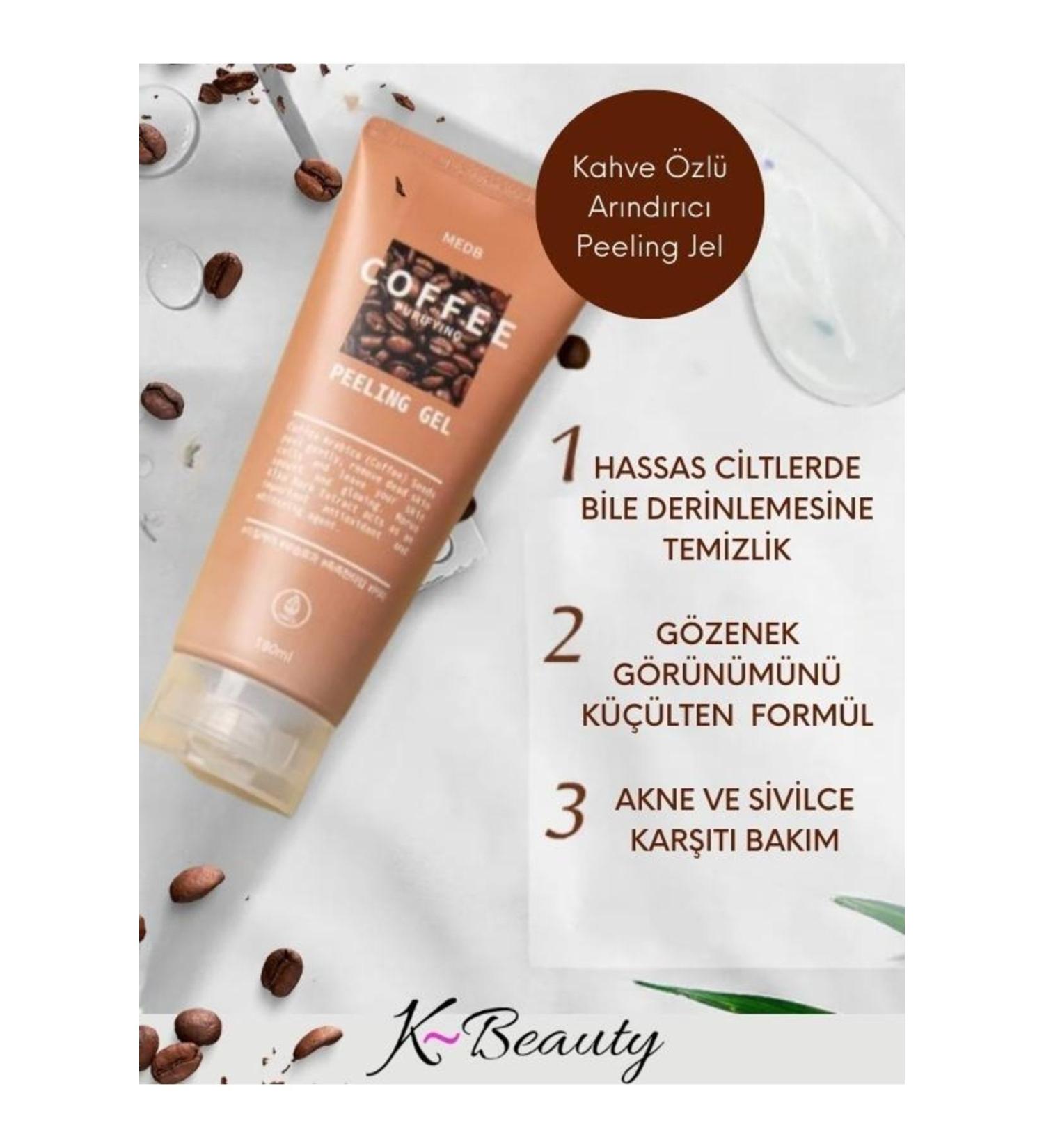 Med:b Coffee Extract Anti-Stain and Anti-Pore Purifying Korean Peeling Gel 180ml - Buy Online on GoSupps.com