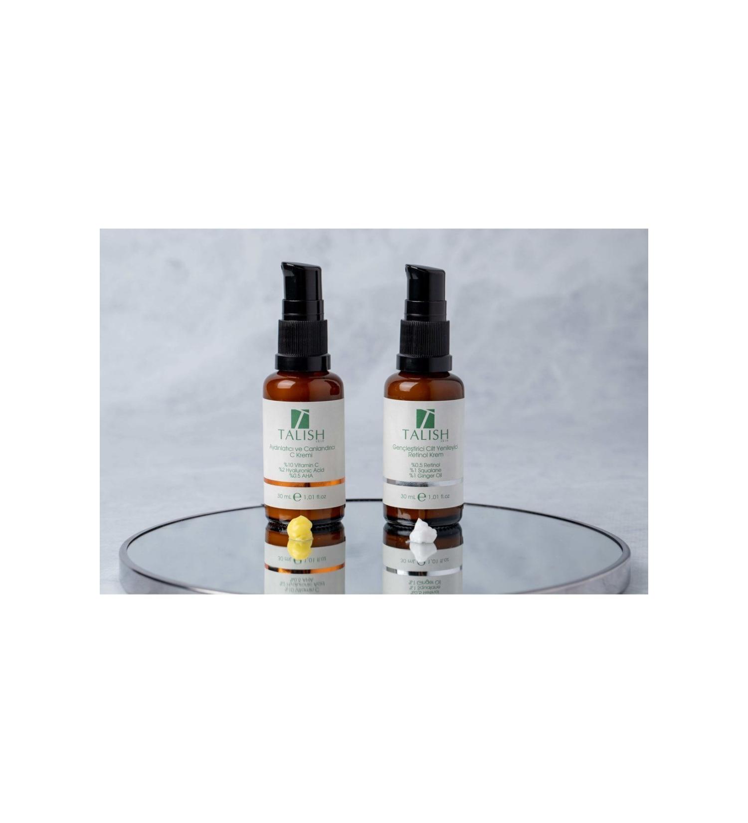 TALISH Brightening and Revitalizing Vitamin C Cream Rejuvenating Skin Renewal Retinol Cream