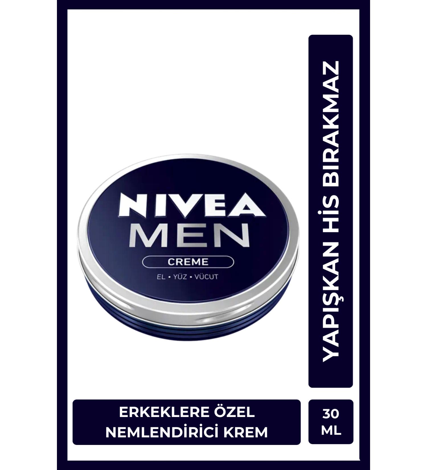 NIVEA MEN Men's Creme 30ml Intensive Moisturizer Does Not Leave a Greasy or Sticky Feeling Absorbs Quickly Hand Body Face - Buy Online on GoSupps.com