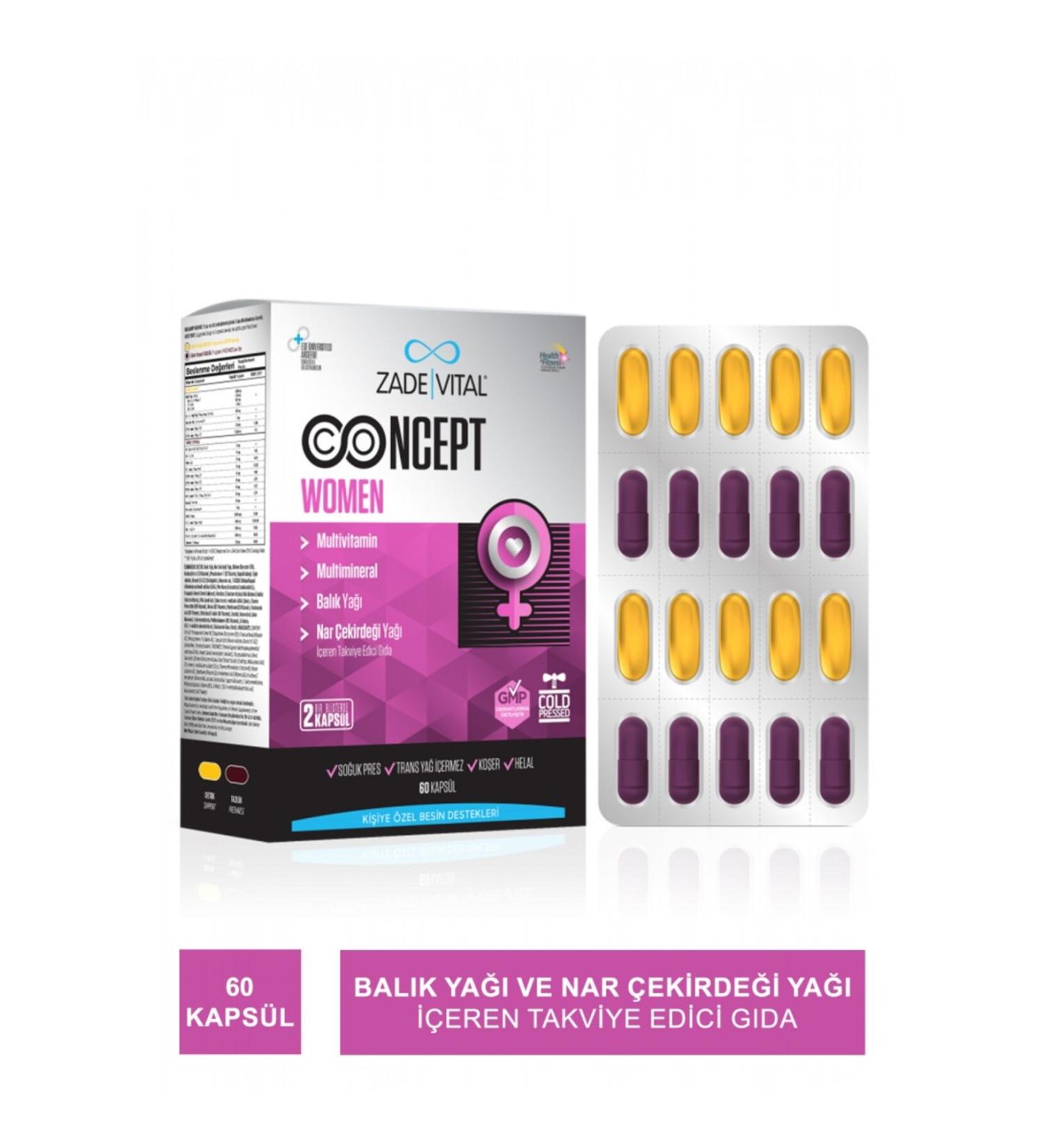 Zade Vital Concept Women 60 Capsules