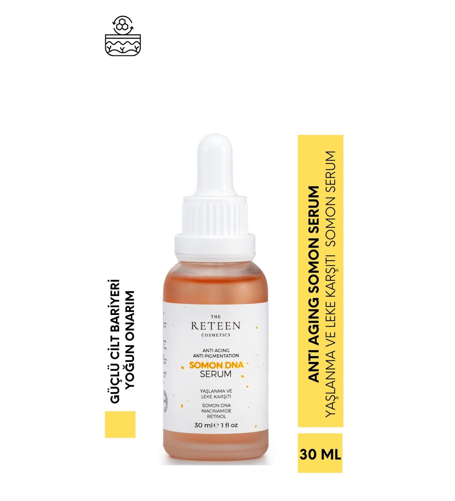 The RETEEN Cosmetics Anti-Aging Anti-Wrinkle Anti-Spot Retinol Niacinamide Glutathione Collagen Type 1-3 Salmon DNA Serum 30ML - Buy Online on GoSupps.com