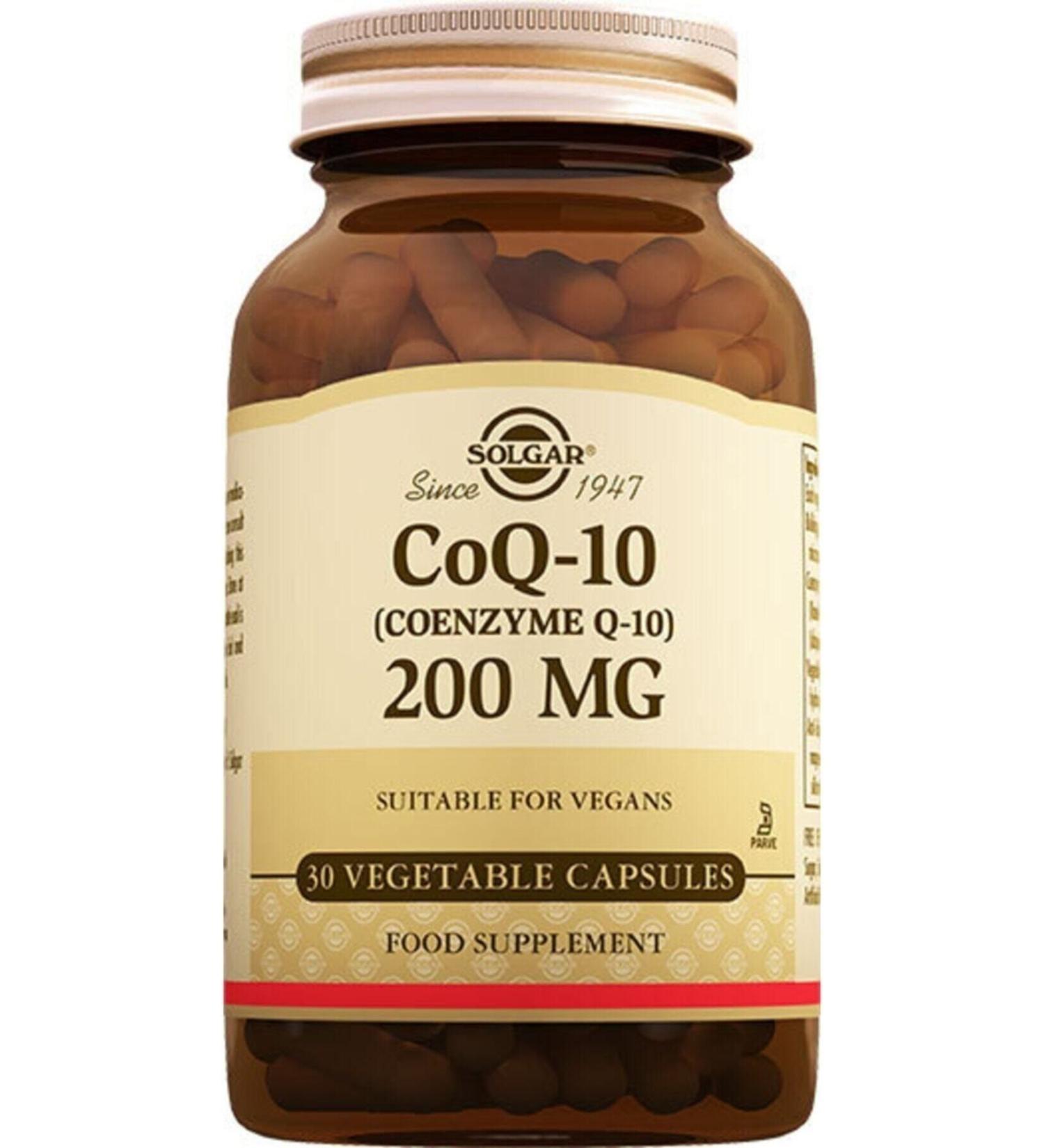 Solgar Coenzyme Q10 (coq 10) 200 Mg 30 Capsules Coenzyme