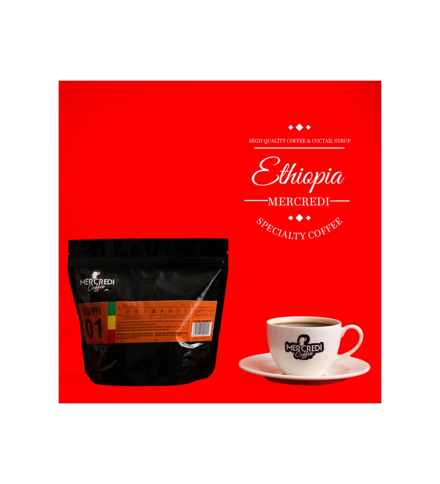MERCREDI Ethiopia Sidamo Beans / Ground Coffee 250 gr