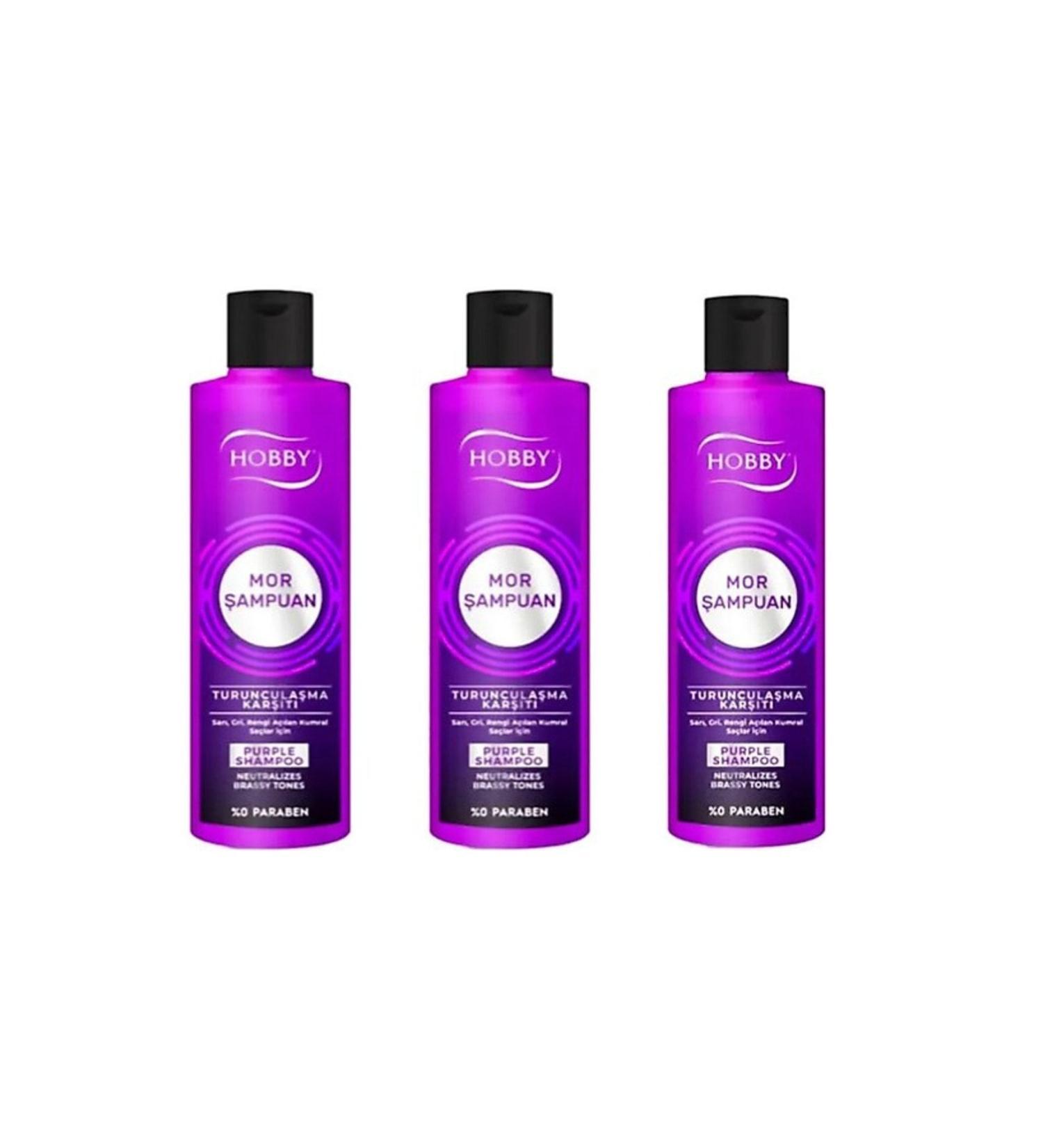Hobby Purple Shampoo Anti-Orange 250 ml X 3 Pieces