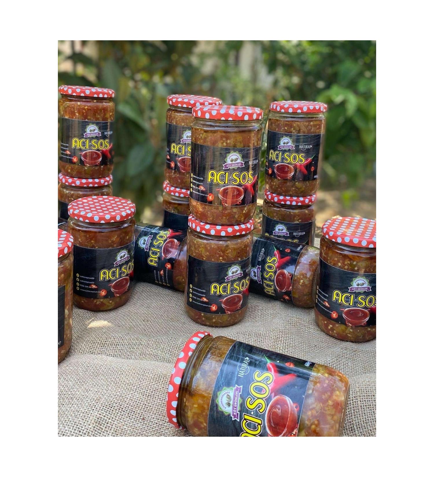 Ayd n Artichoke Village Products 660 cc Glass Jar Hot Sauce