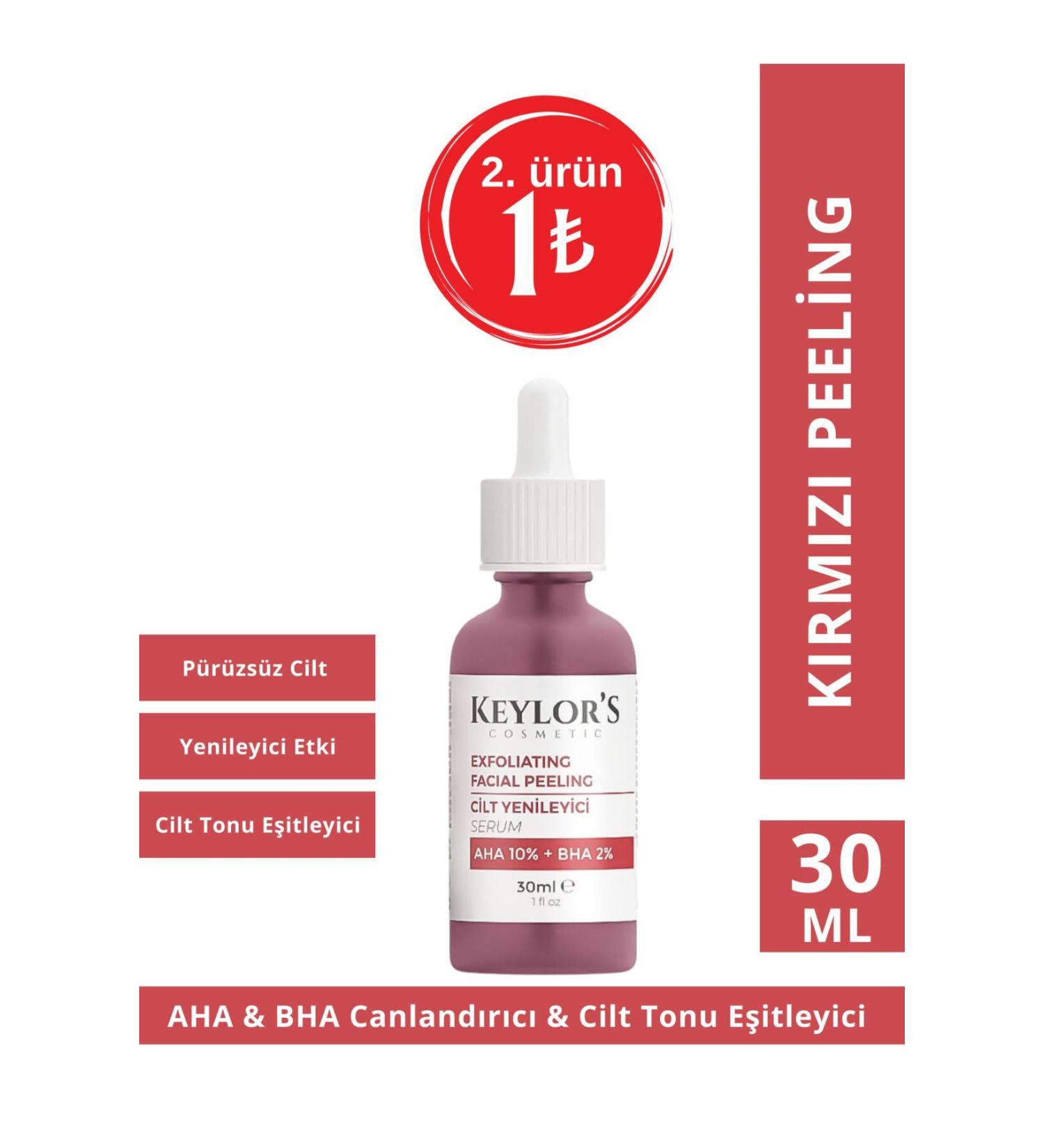 Keylor's Cosmetic Keylor's Cosmetic Aha 10% & Bha 2% Red Peeling Serum 30 ml - Buy Online on GoSupps.com