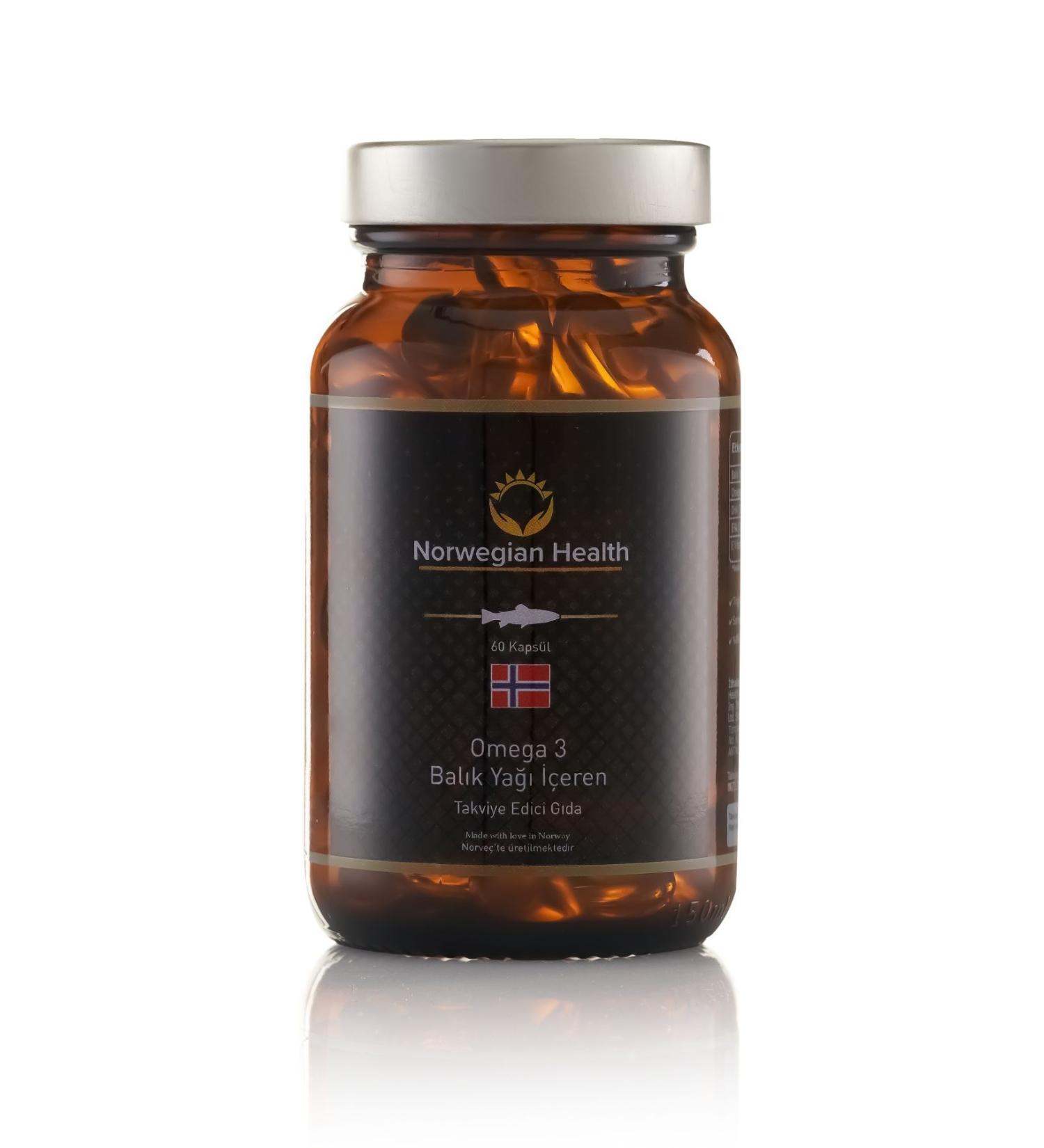 Norwegian Health Omega 3 Fish Oil 60 Capsules - Buy Online on GoSupps.com