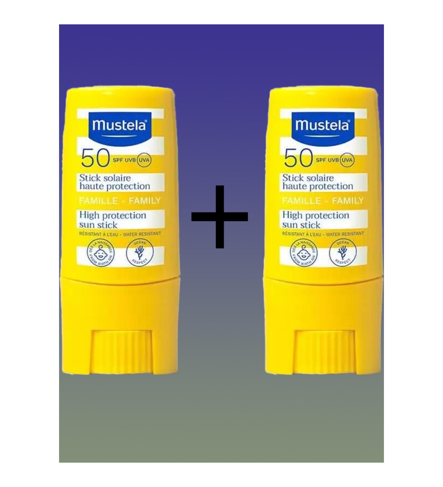 Mustela SPF50+ Very High Protection Factor Sun Stick 9 ml X2